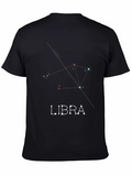 Libra Constellation Graphic Tee - Zodiac Sign Shirt