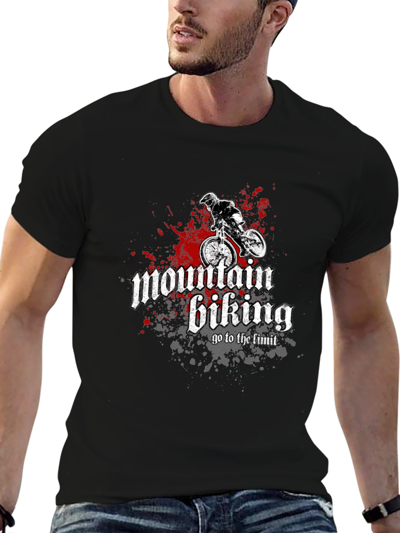 Mountain Biking Graphic Tee - Ride to the Limit!
