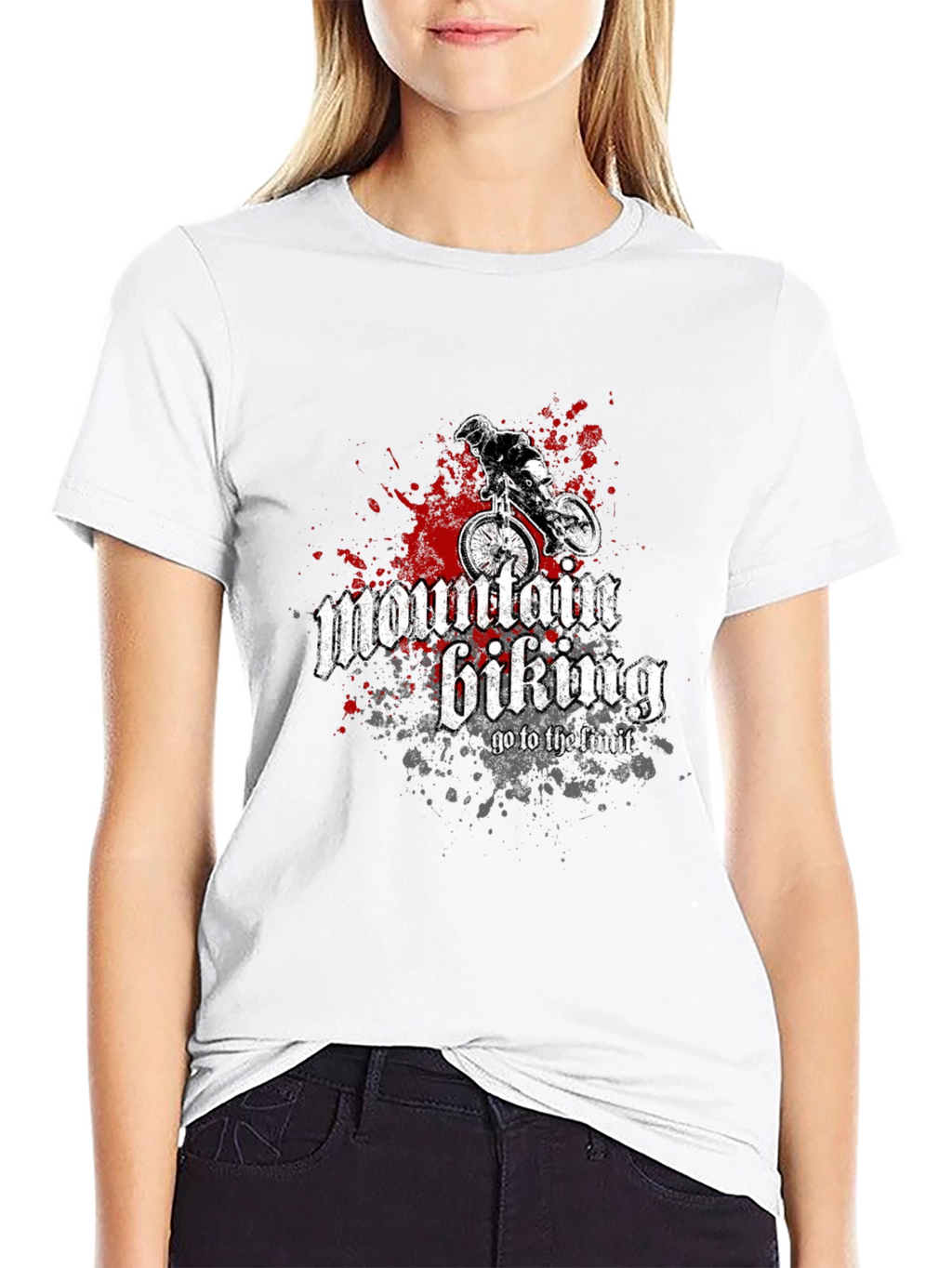 Mountain Biking Graphic Tee - Ride to the Limit!