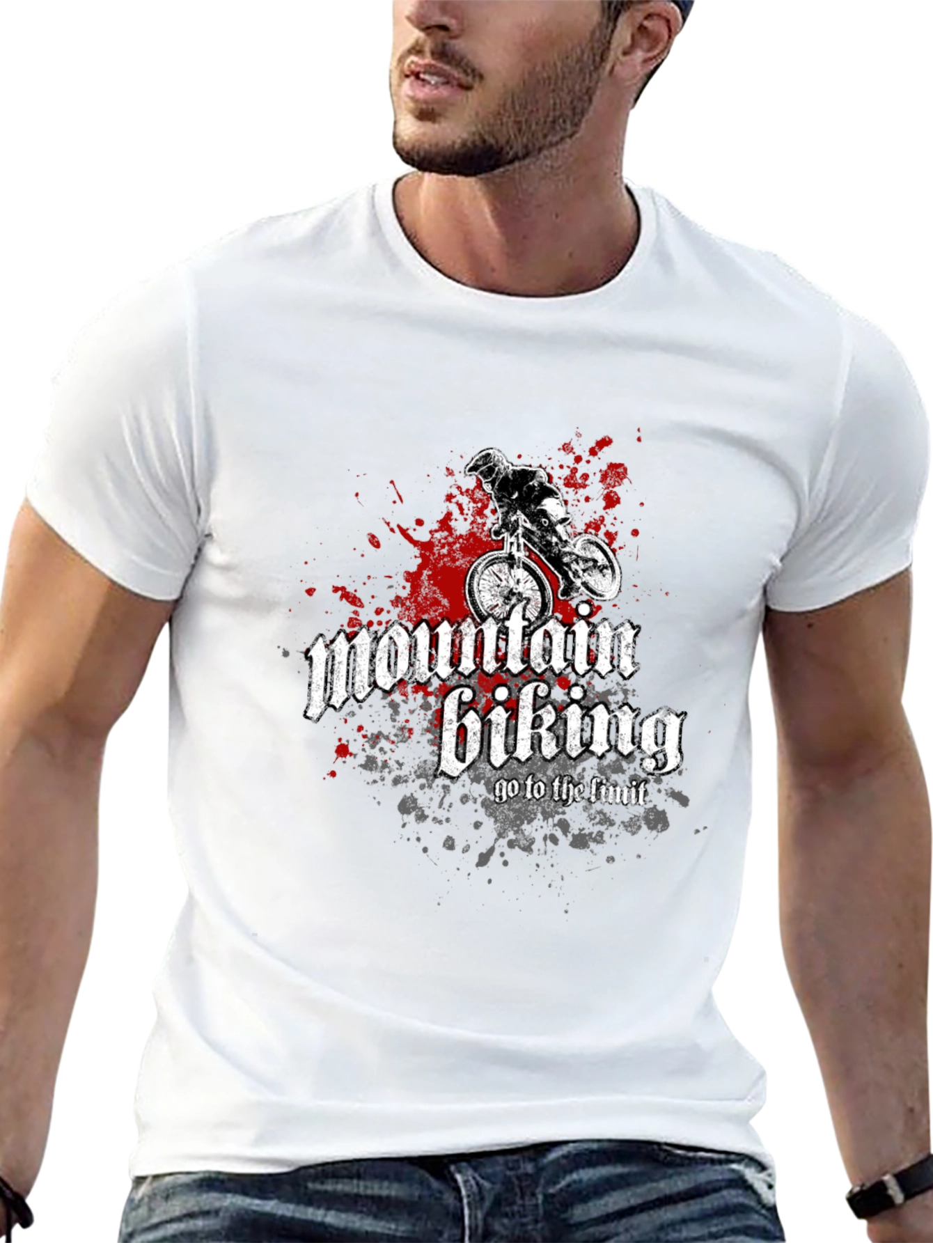 Mountain Biking Graphic Tee - Ride to the Limit!