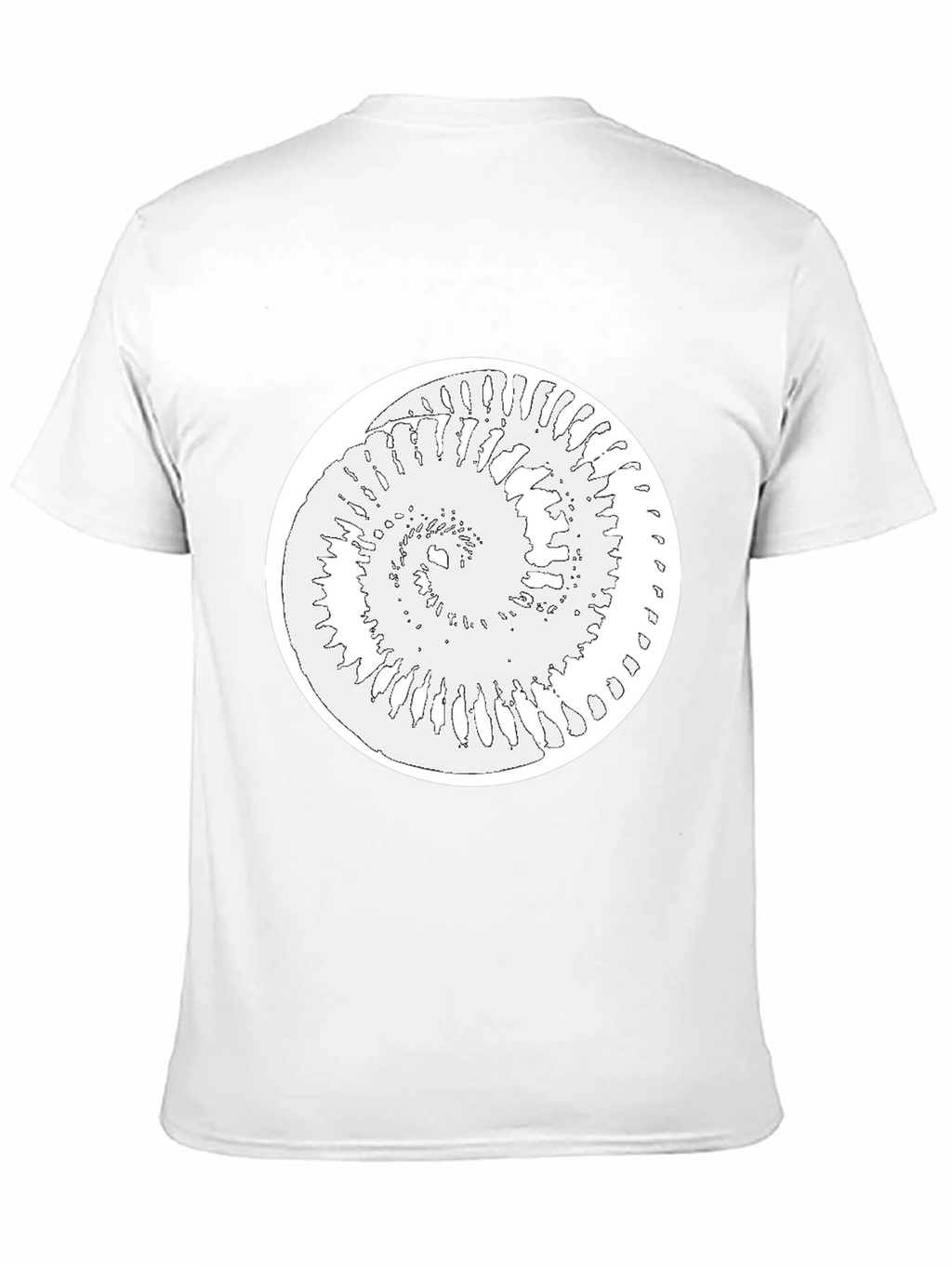Spiral Graphic Tee - Black Cotton Blend Shirt