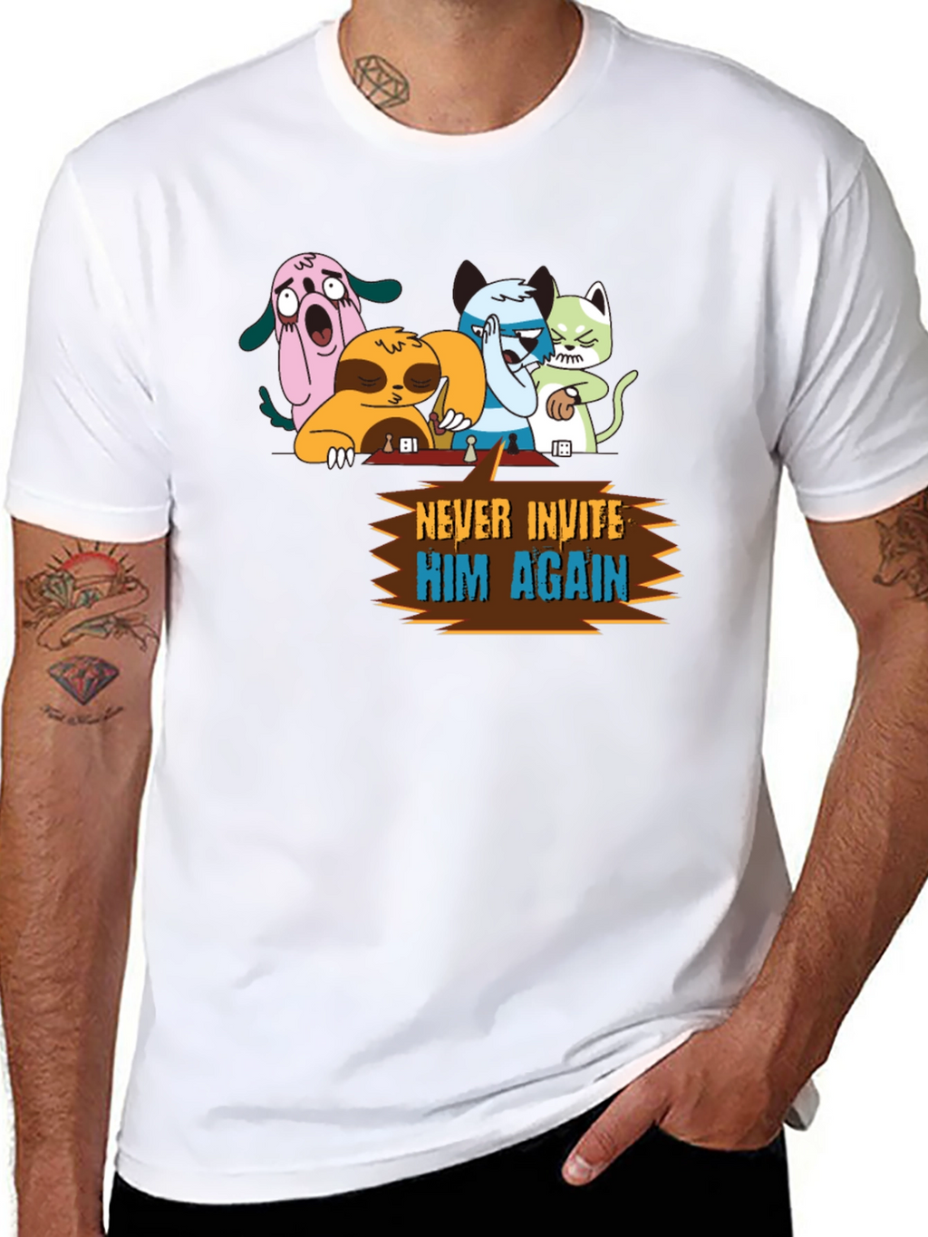 Never Invite Him Again Graphic T-Shirt