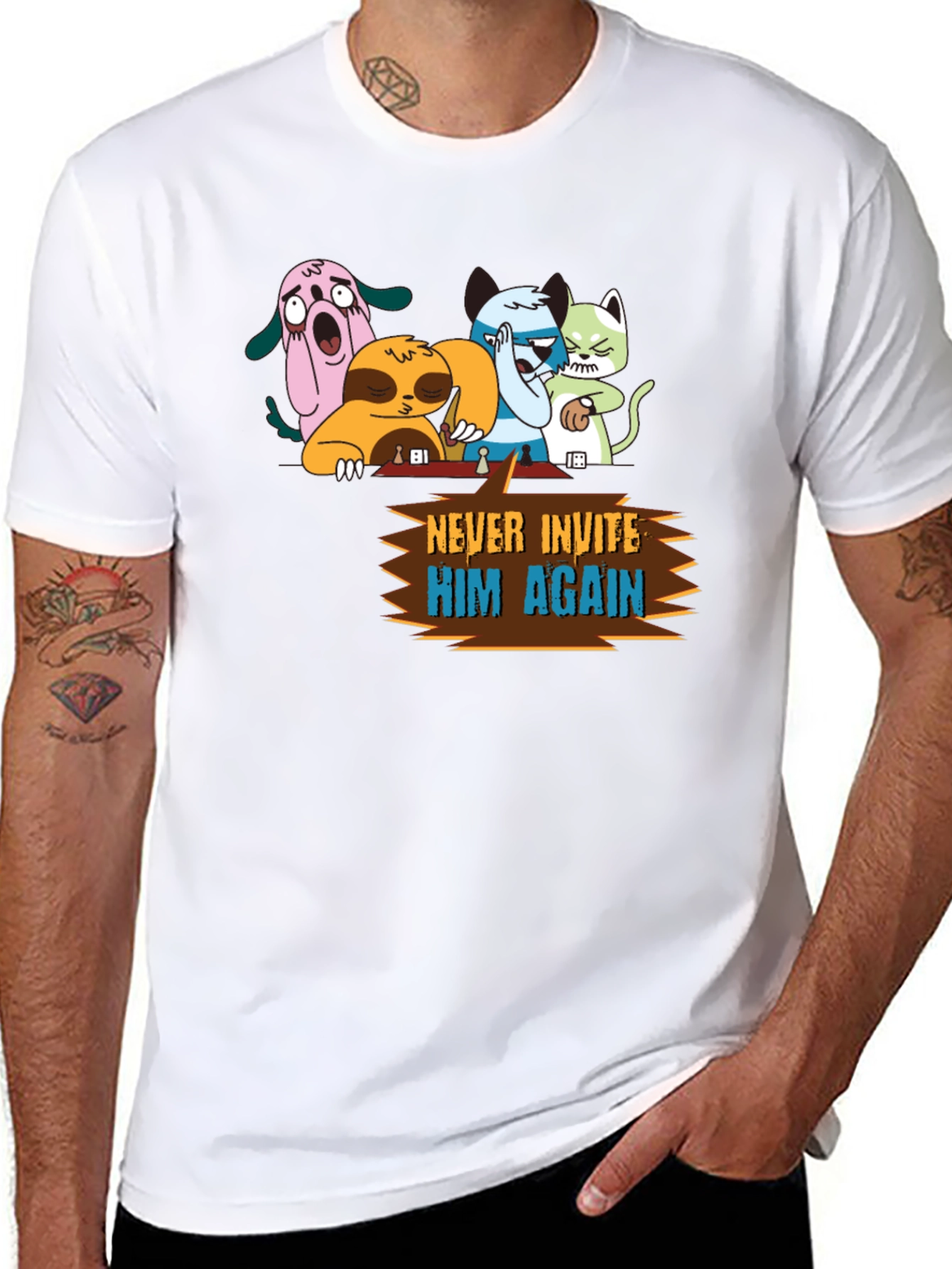 Never Invite Him Again Graphic T-Shirt