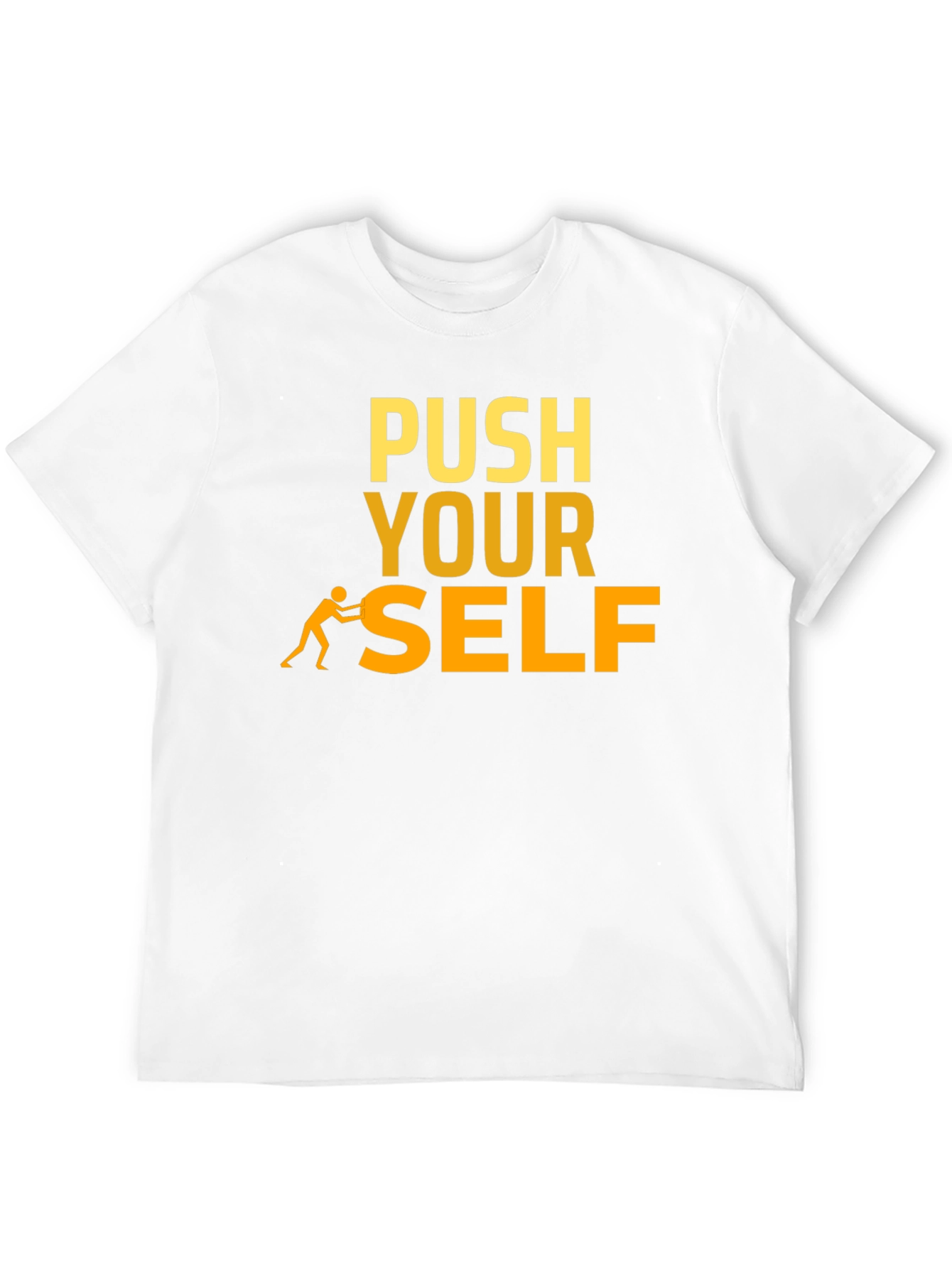 Push Yourself T-Shirt - Motivational Black Tee
