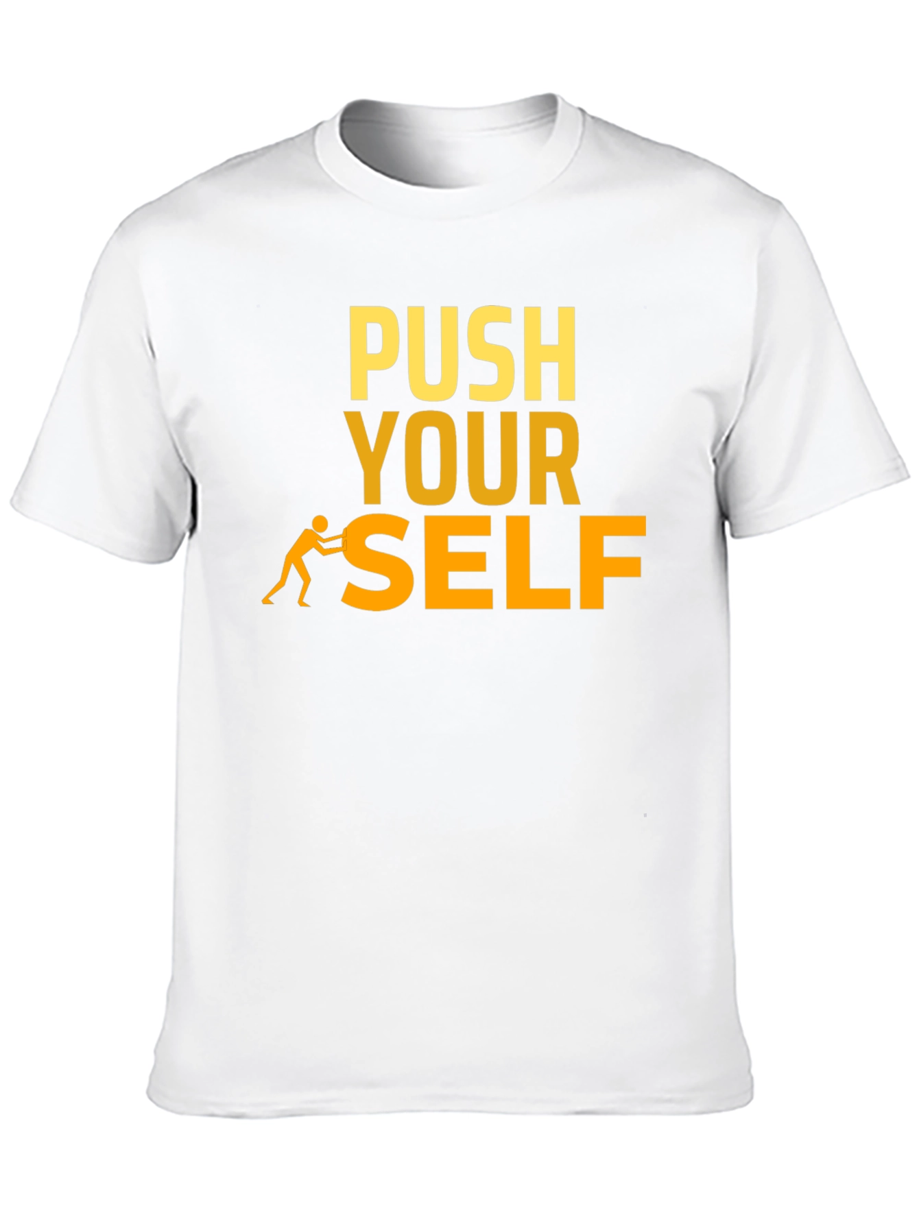 Push Yourself T-Shirt - Motivational Black Tee