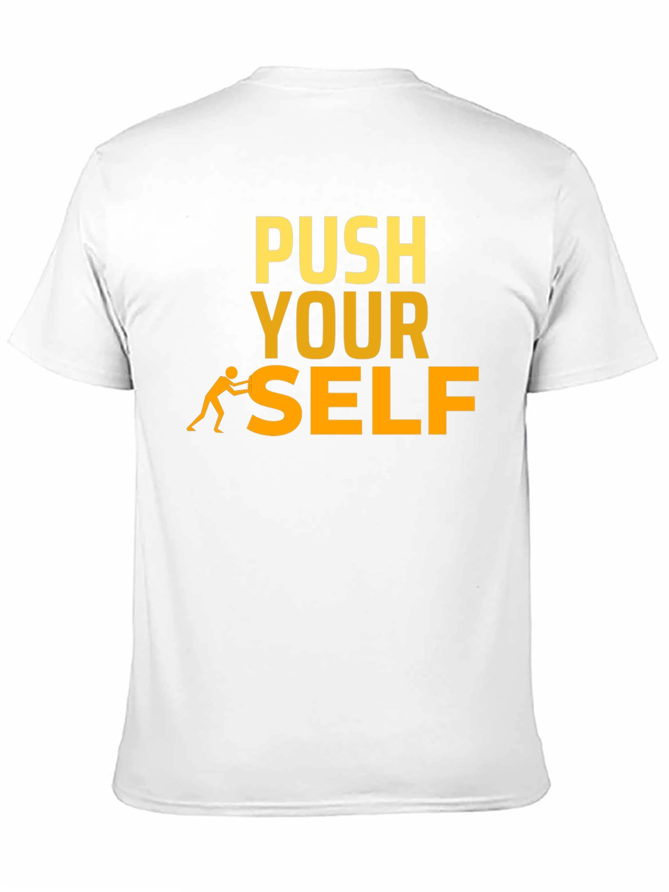 Push Yourself T-Shirt - Motivational Black Tee
