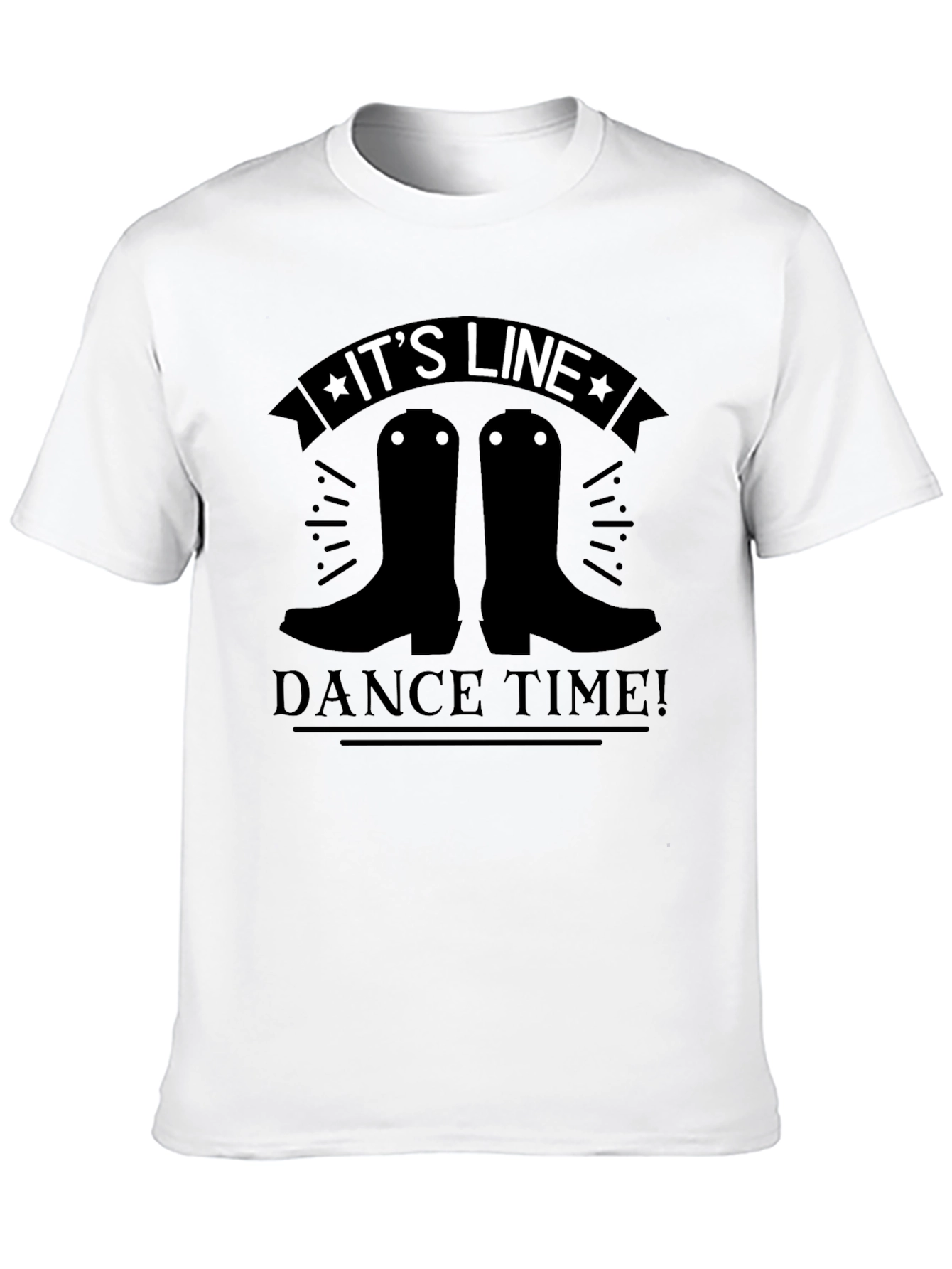 Line Dance Time T-Shirt - Country Western Style