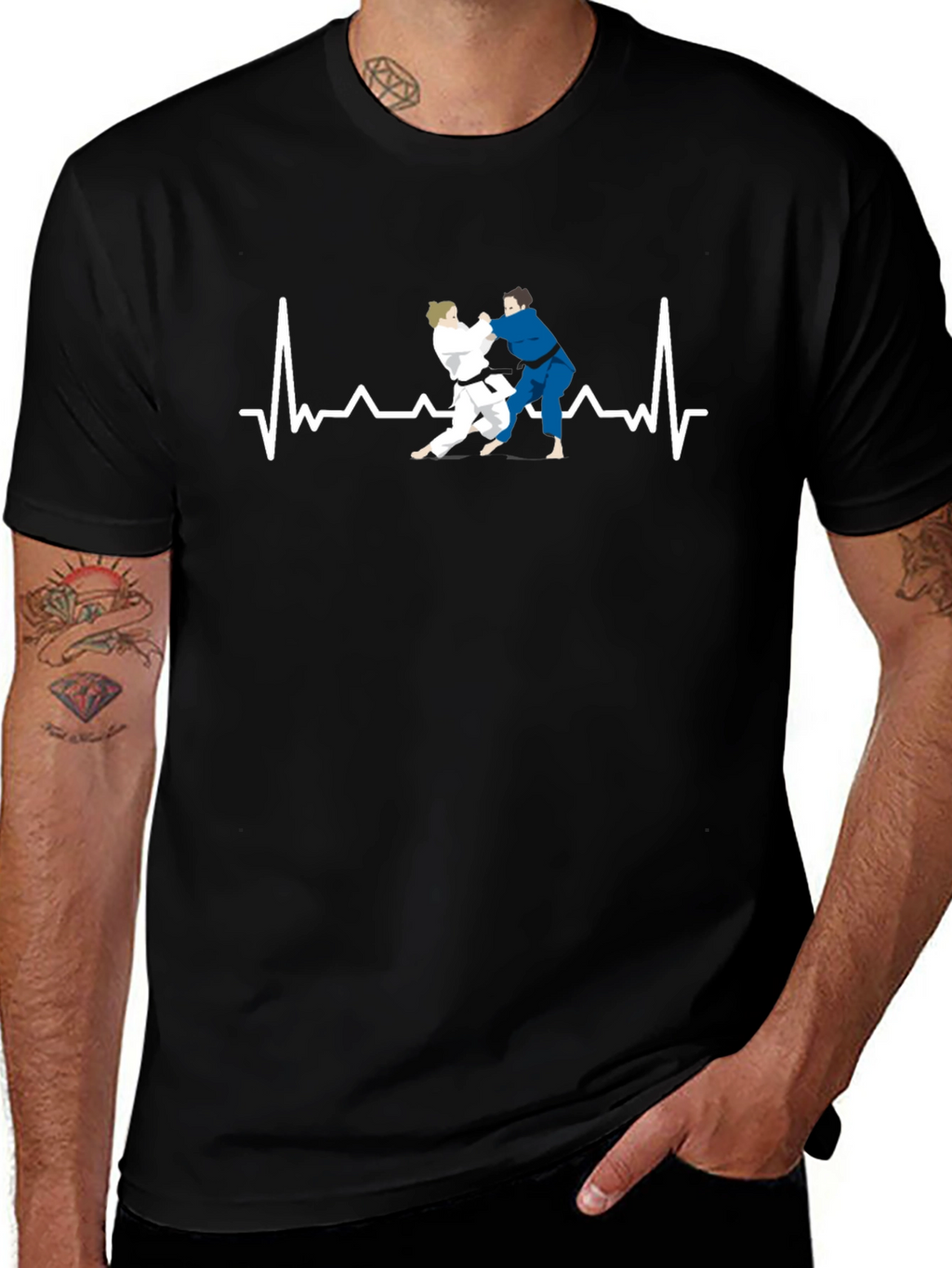 Judo Heartbeat T-Shirt - Martial Arts Graphic Tee