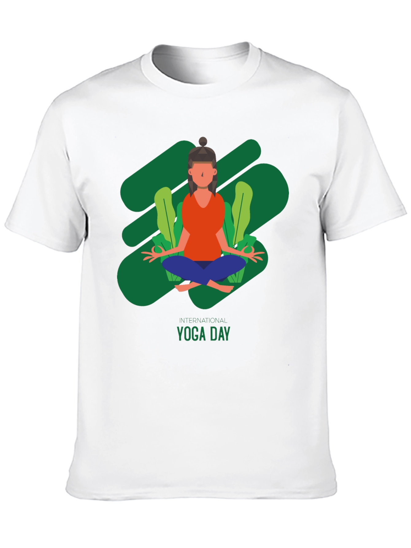 Yoga Day T-Shirt - Black Cotton Tee