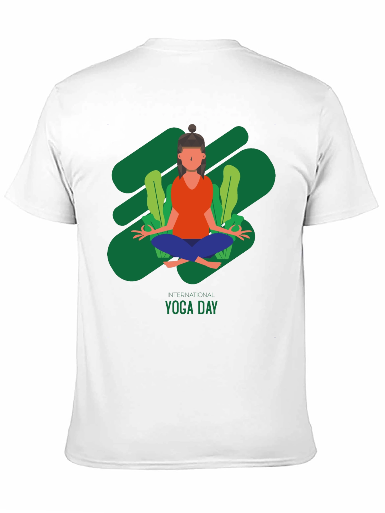 Yoga Day T-Shirt - Black Cotton Tee
