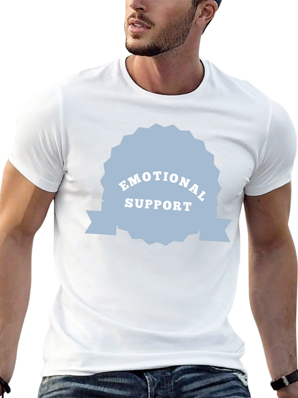 Emotional Support Black Tee