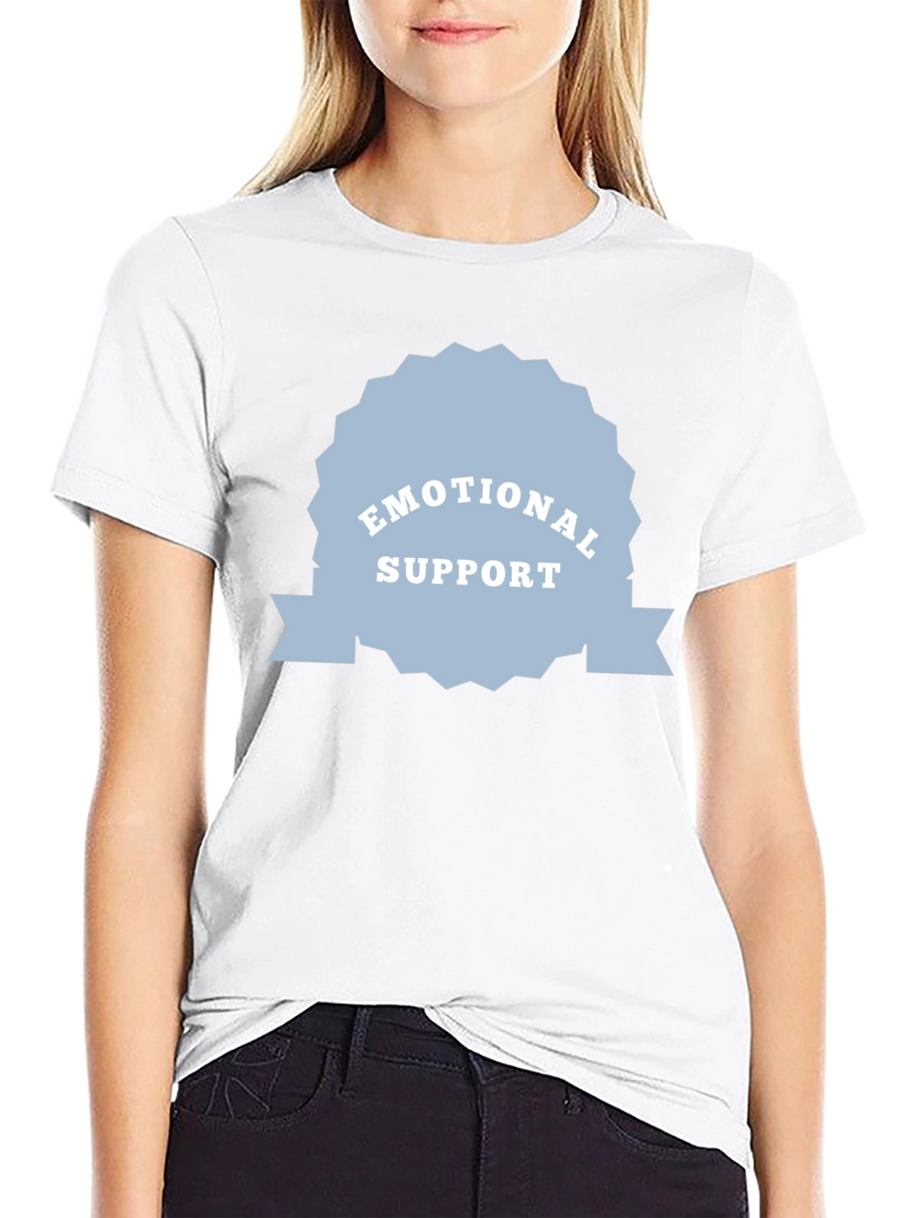 Emotional Support Black Tee
