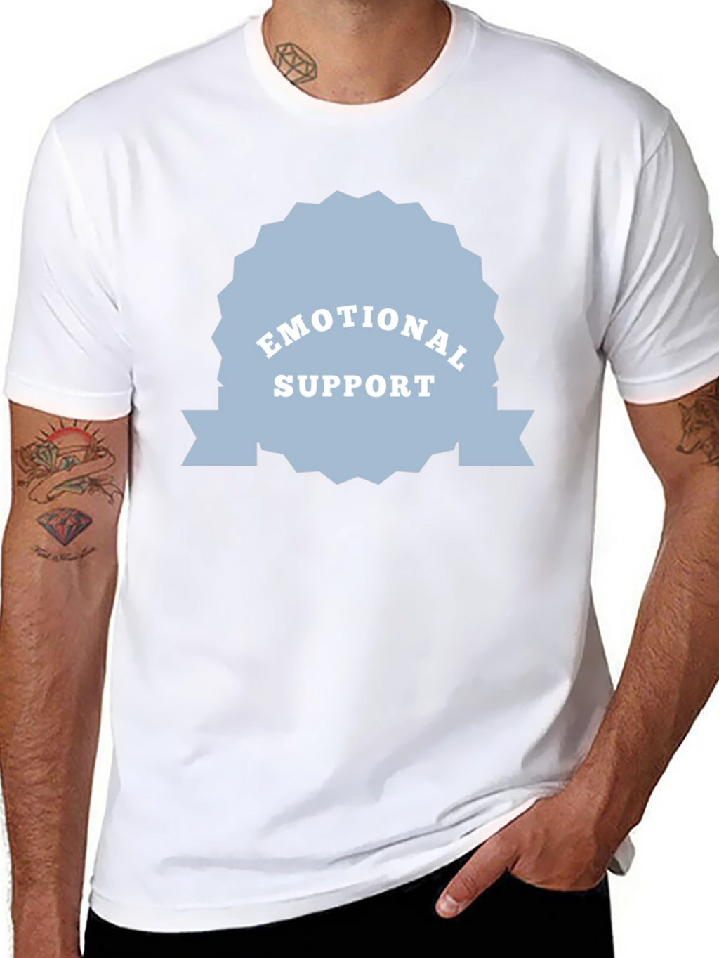 Emotional Support Black Tee