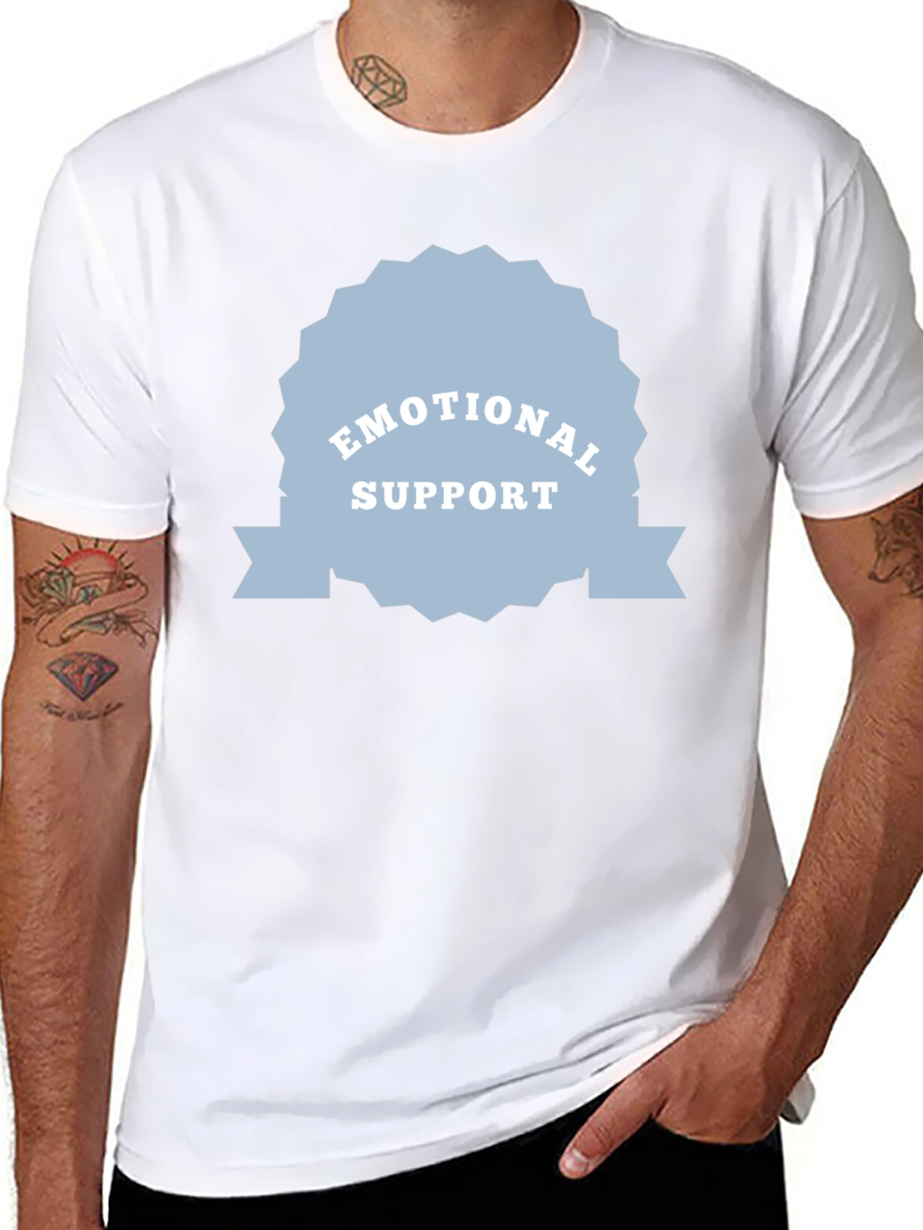 Emotional Support Black Tee