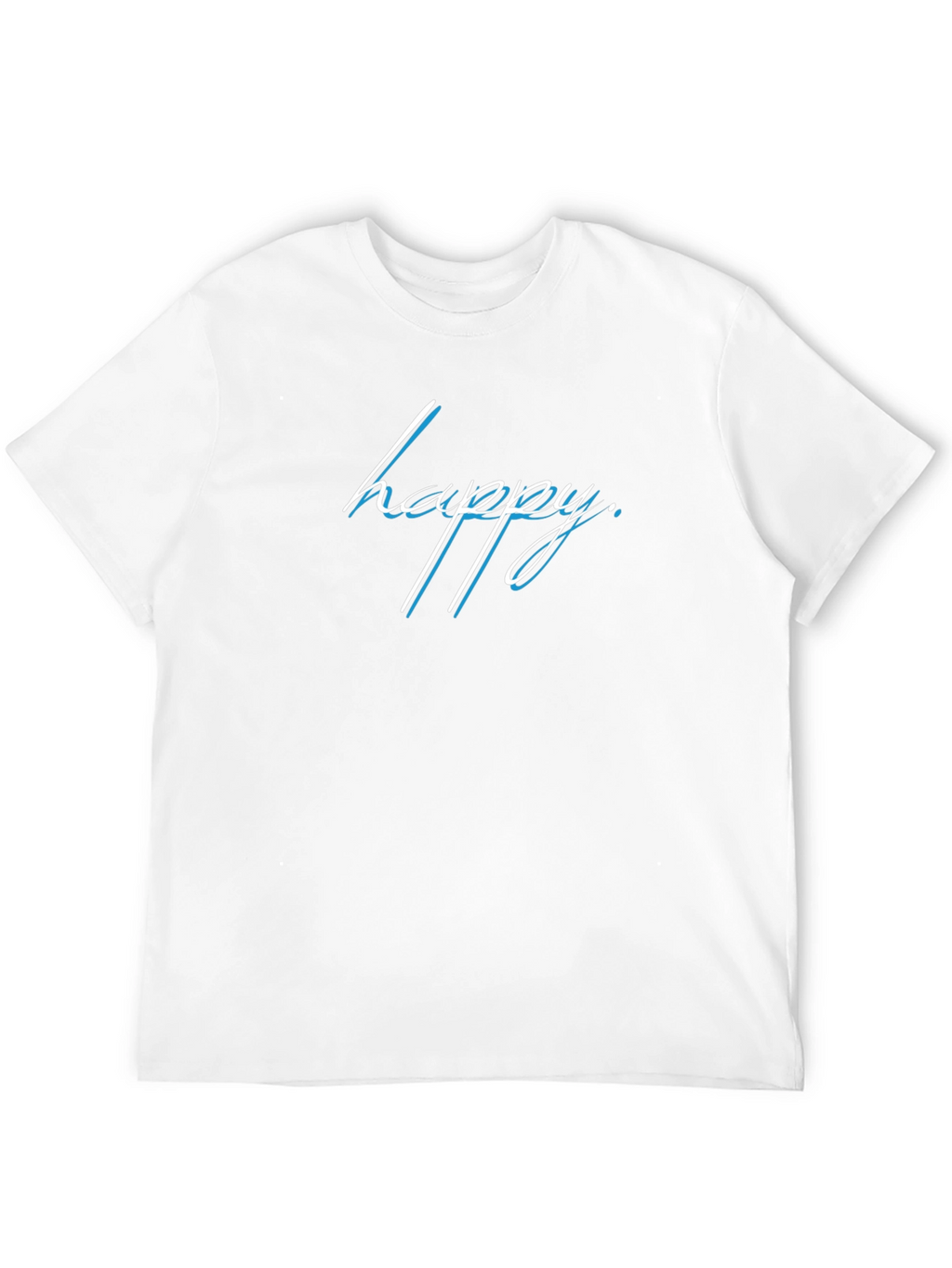 Happy Graphic Tee - Stylish Black Casual Shirt