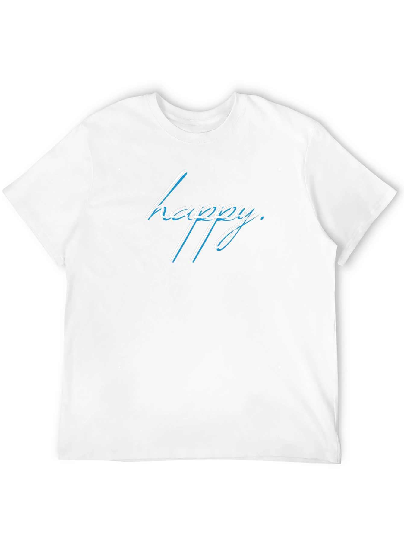 Happy Graphic Tee - Stylish Black Casual Shirt