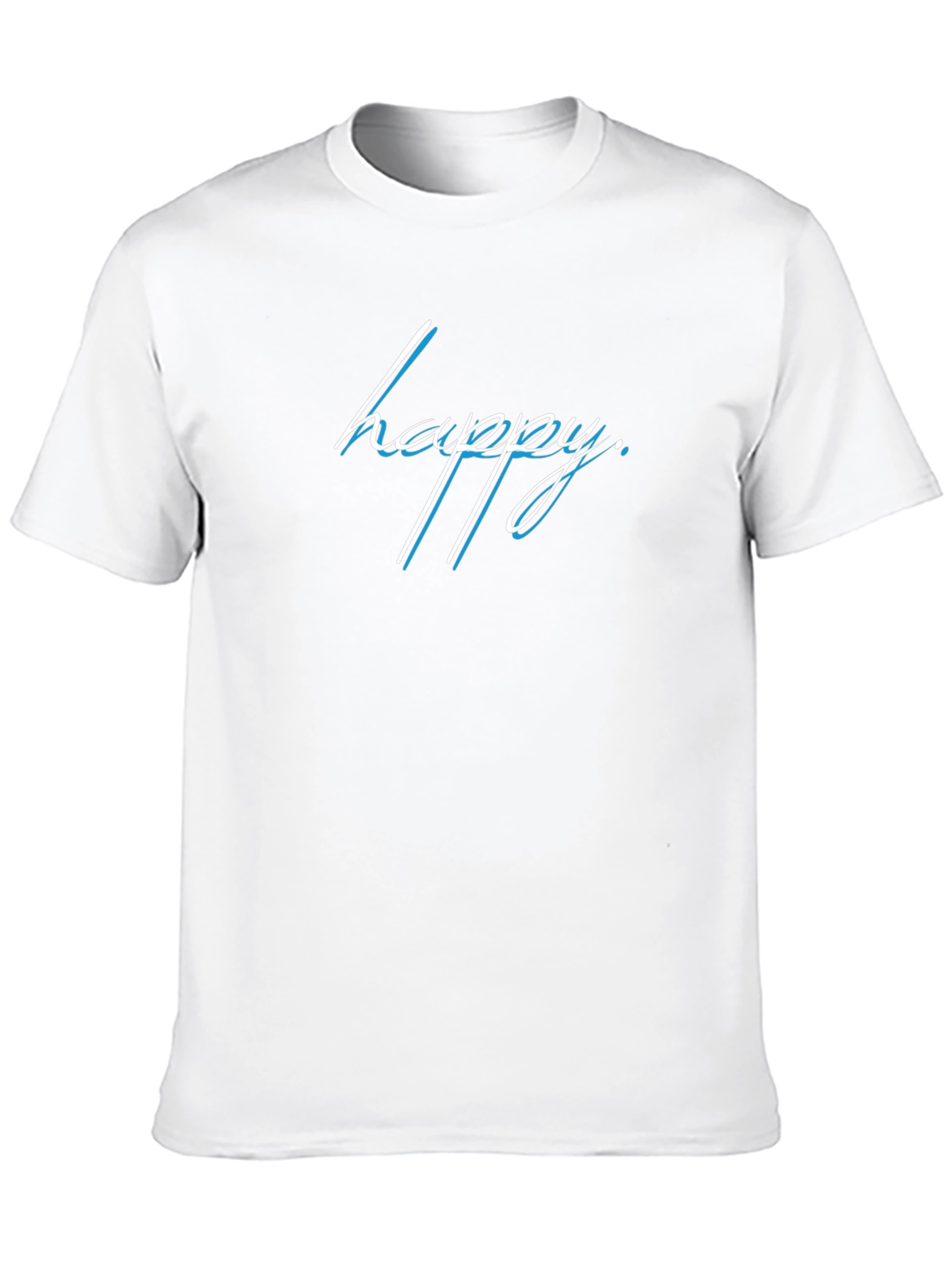 Happy Graphic Tee - Stylish Black Casual Shirt