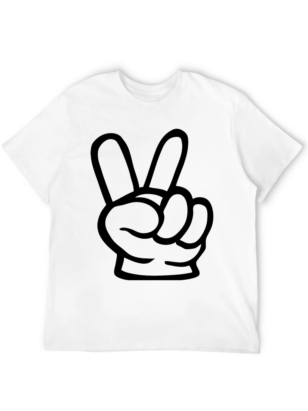 Peace Hand Gesture Graphic T-Shirt