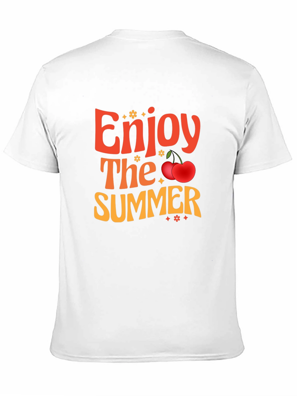 Enjoy The Summer Black Graphic Tee