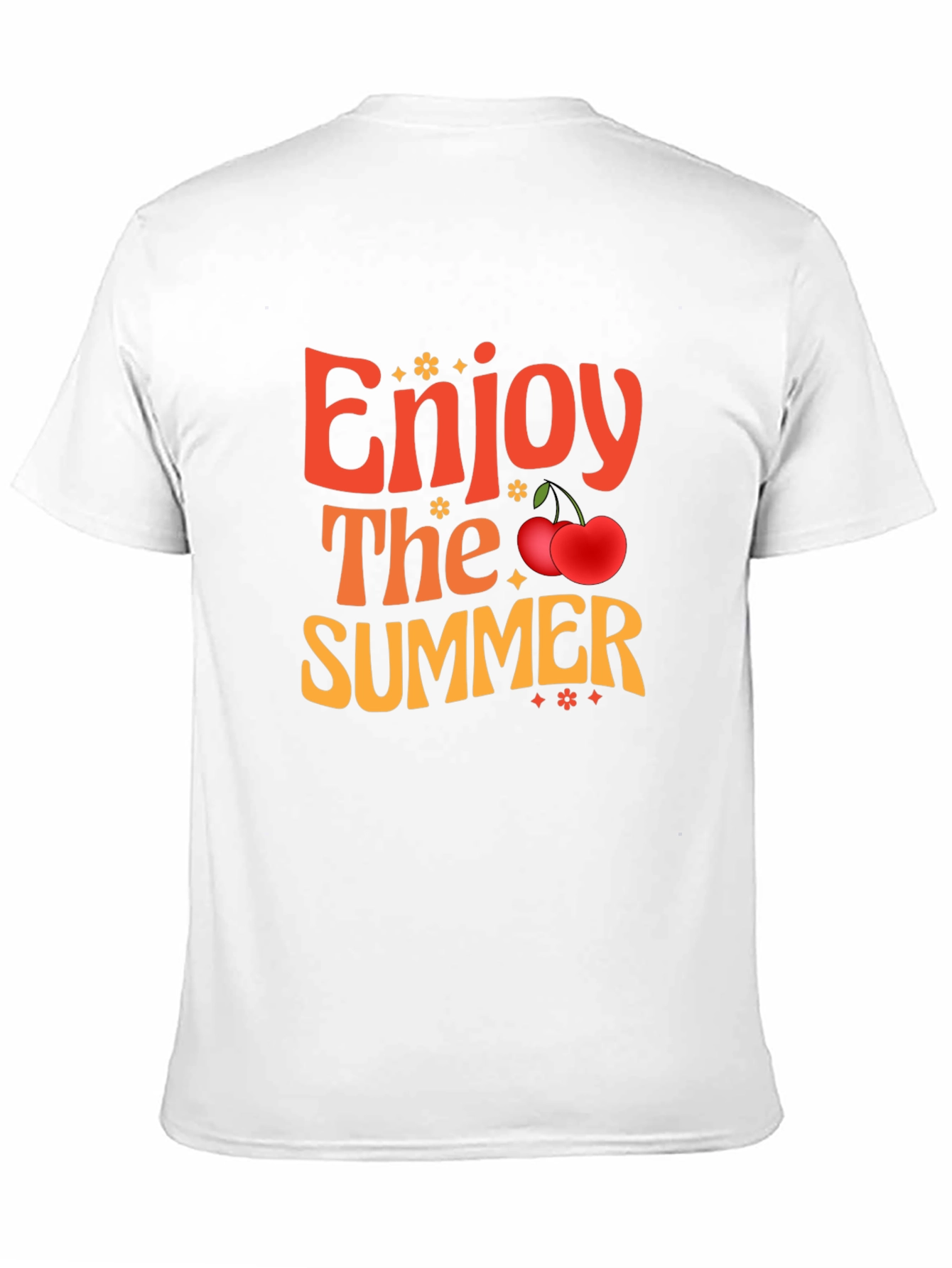 Enjoy The Summer Black Graphic Tee