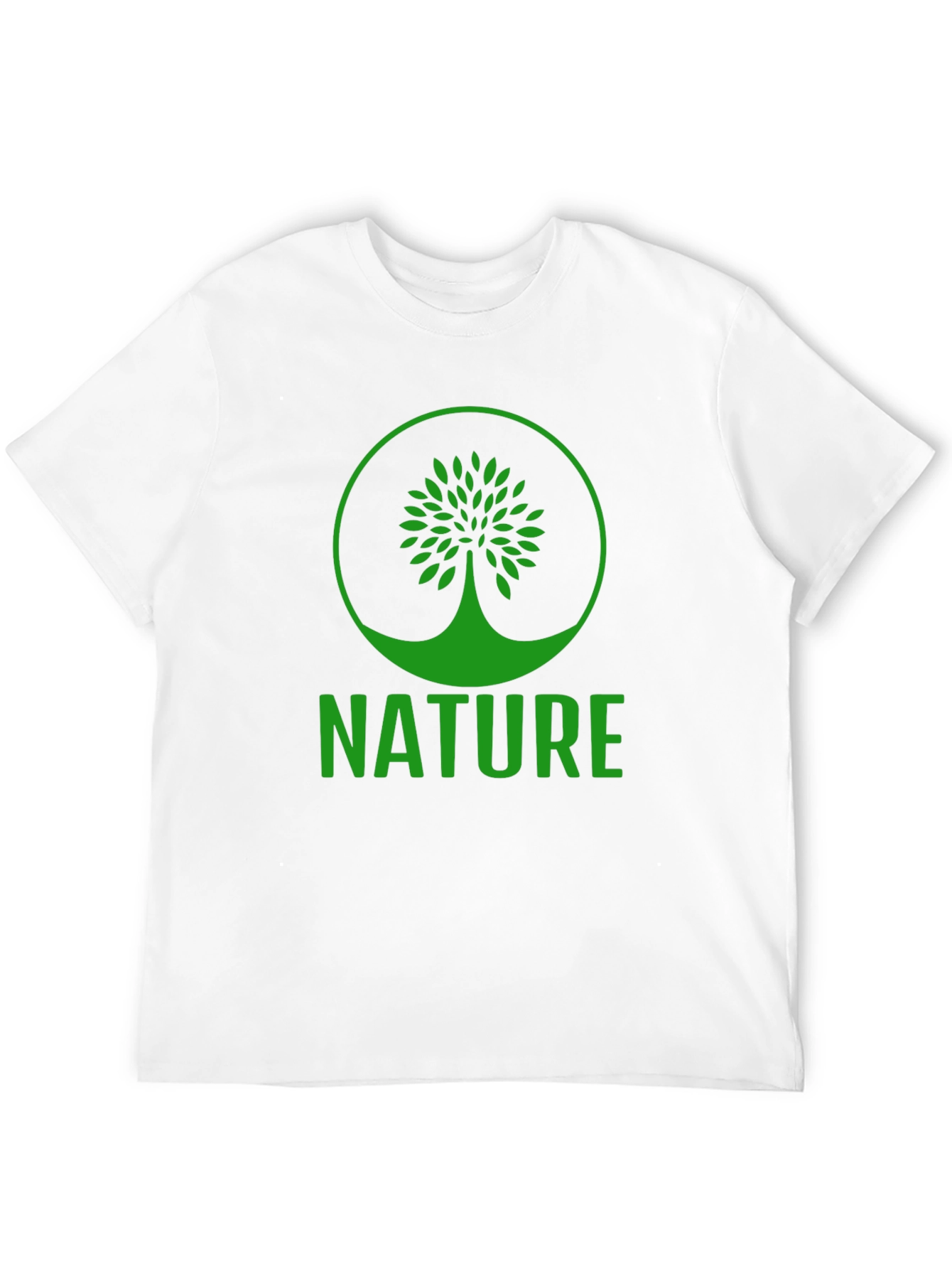 Nature Tree Graphic T-Shirt - Black Cotton Tee