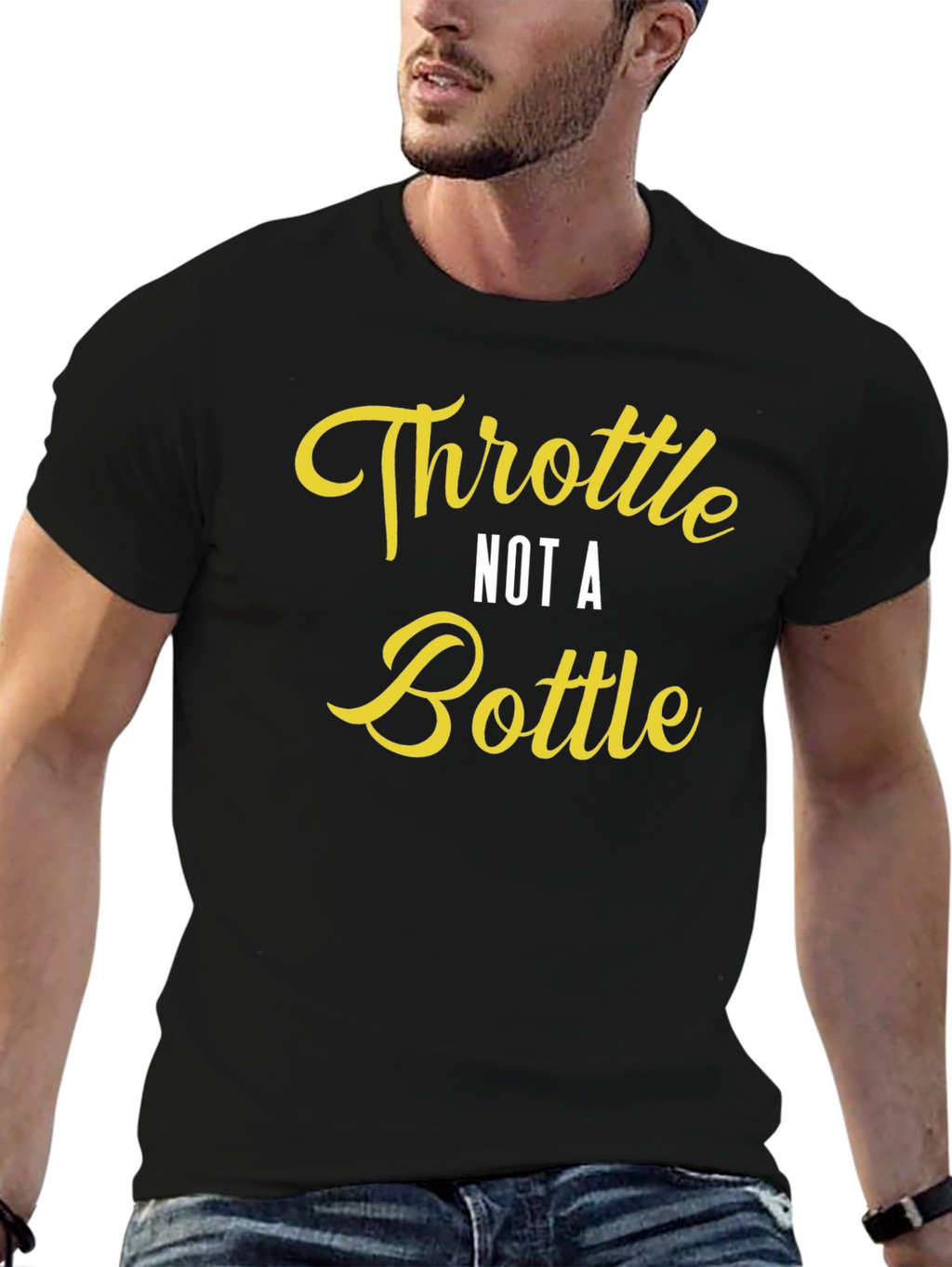 Throttle Not a Bottle Graphic Tee
