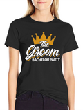 Groom Bachelor Party T-Shirt - Black