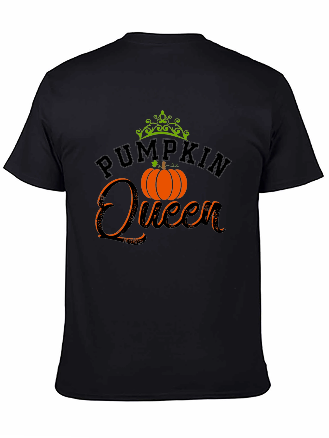 Pumpkin Queen Graphic T-Shirt - Black