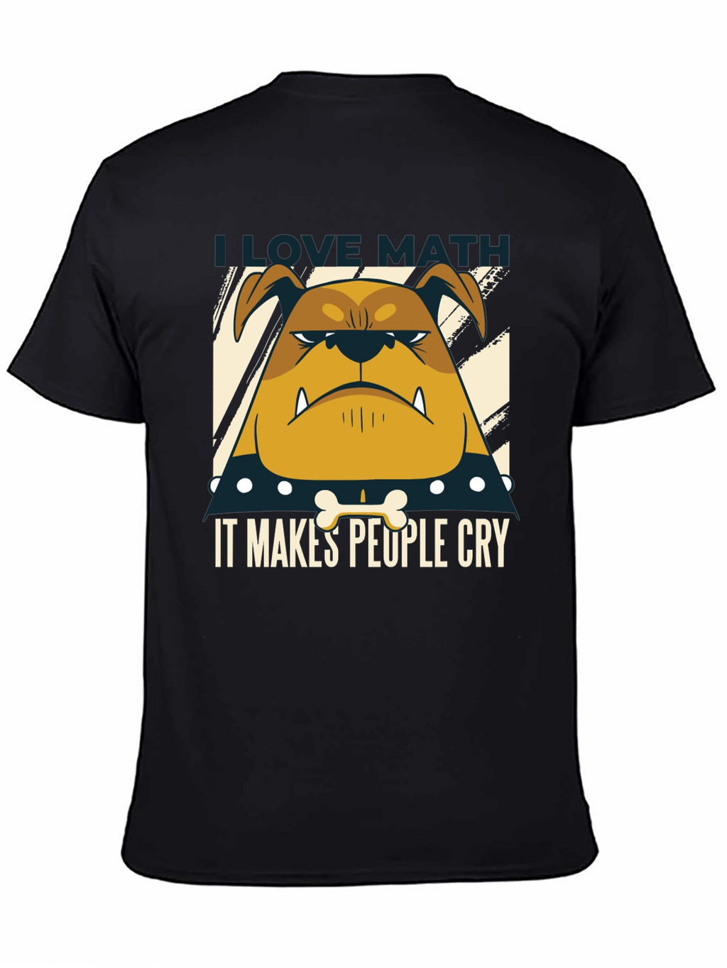 I Love Math Bulldog T-Shirt