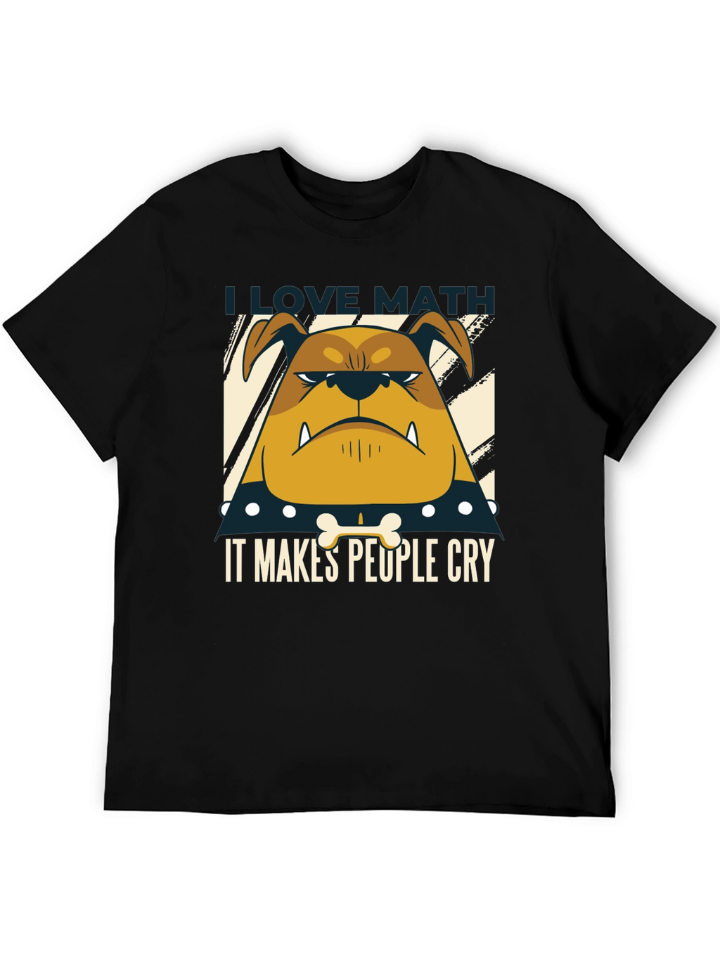 I Love Math Bulldog T-Shirt
