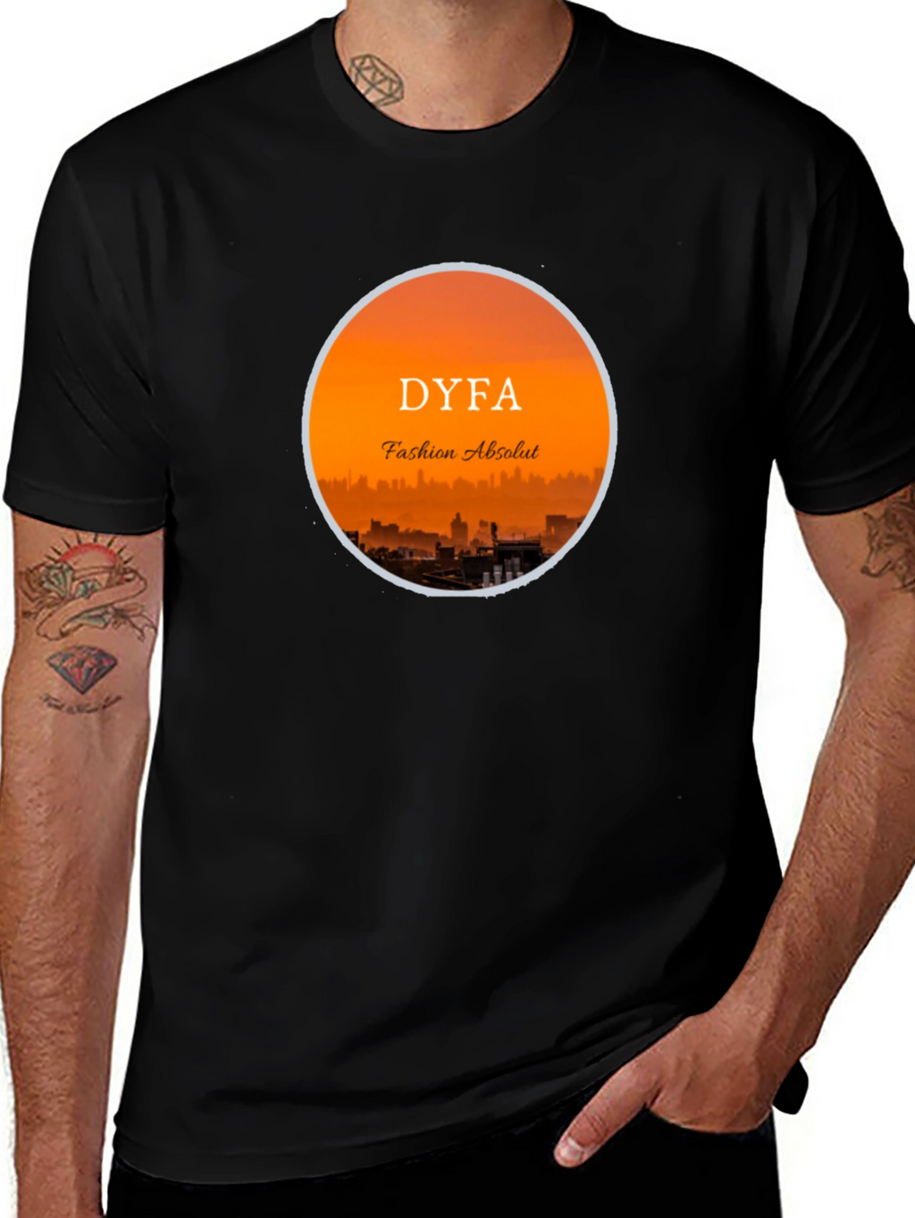 DYFA Fashion Absolut Black Graphic Tee