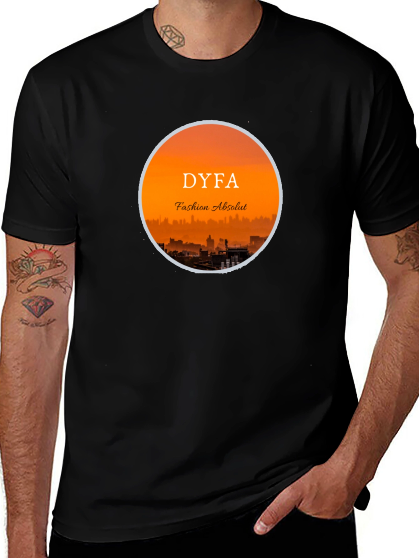 DYFA Fashion Absolut Black Graphic Tee