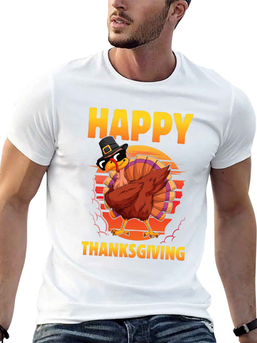 Happy Thanksgiving Turkey Dab T-Shirt