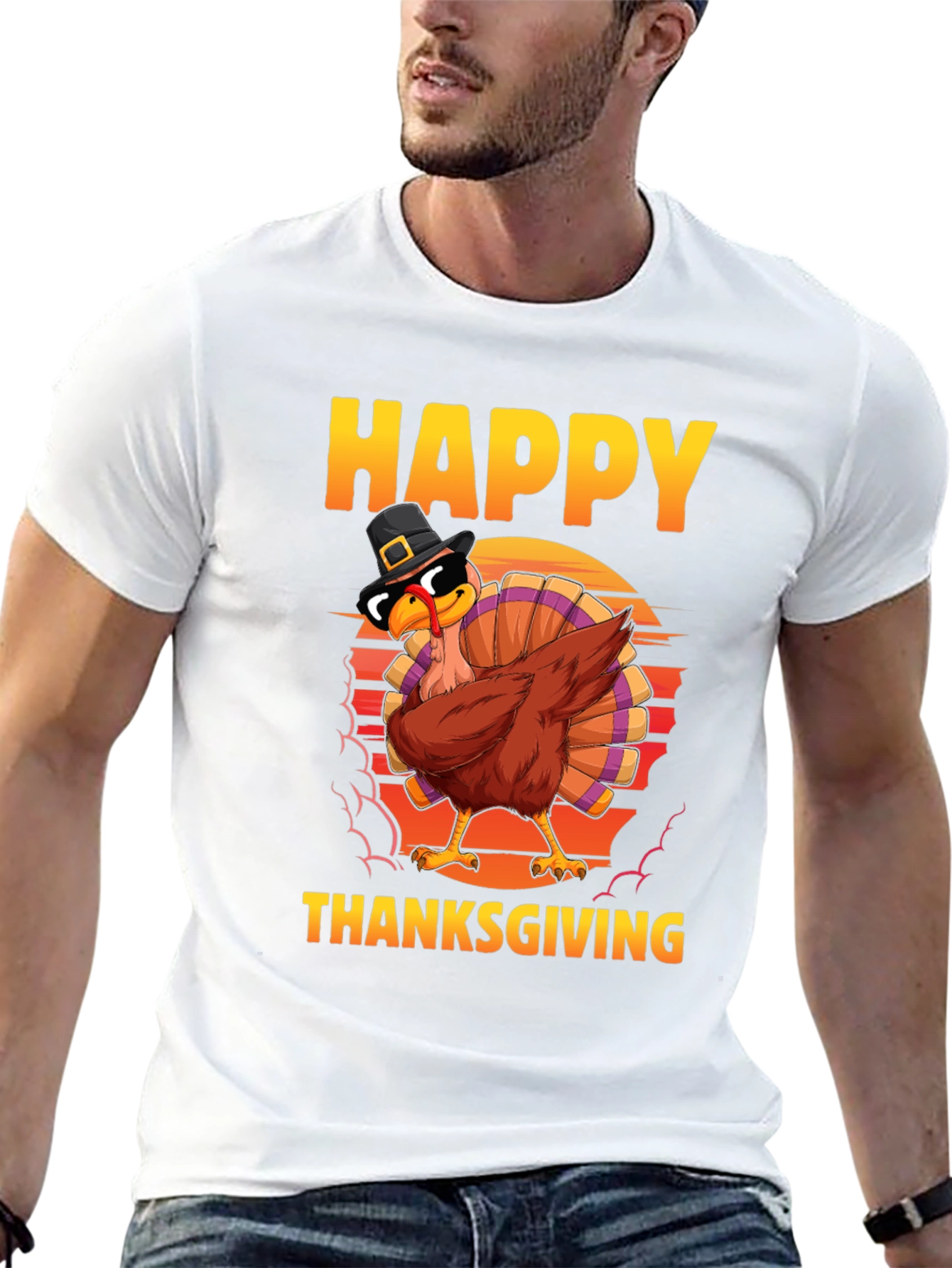Happy Thanksgiving Turkey Dab T-Shirt