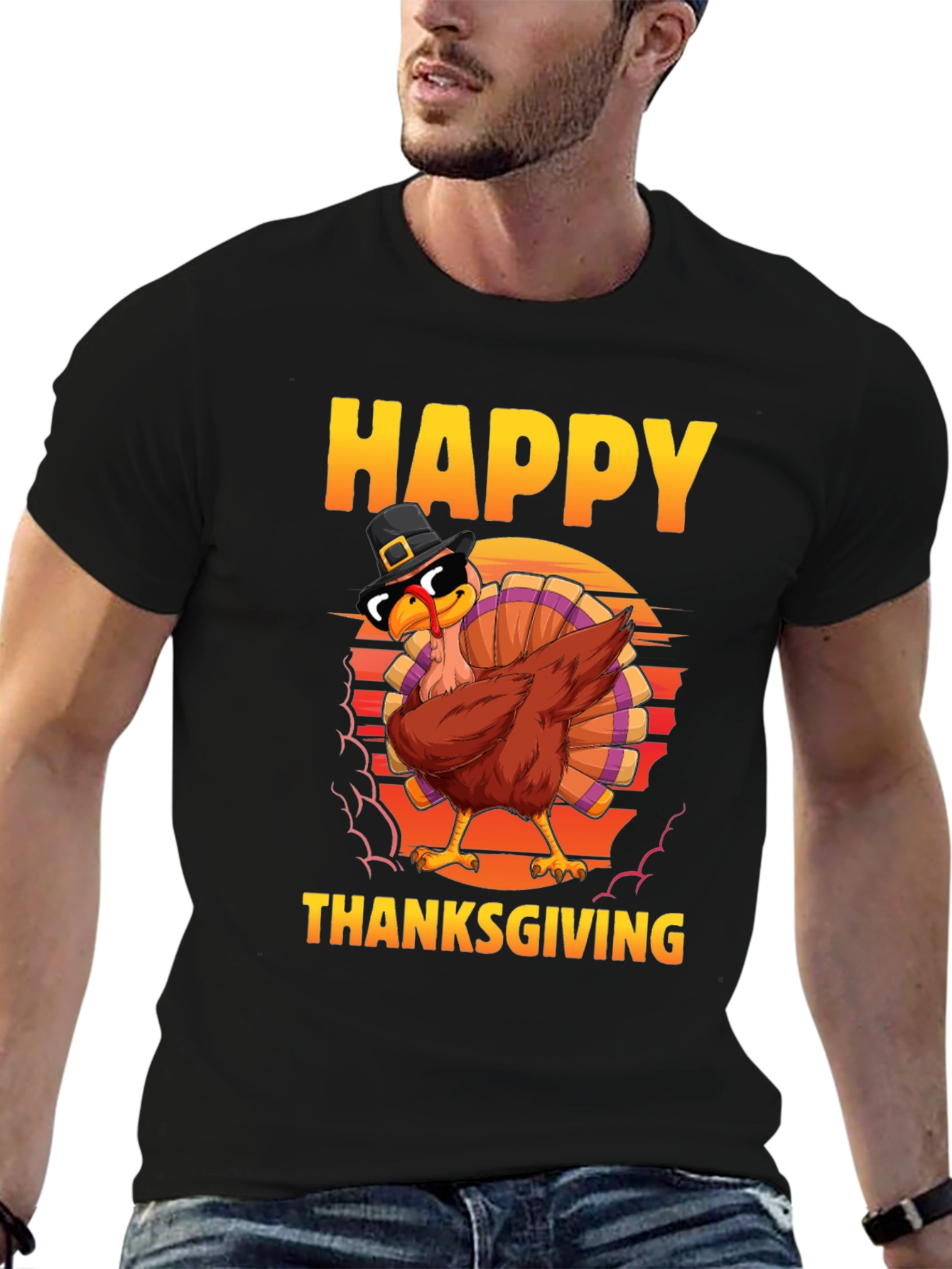Happy Thanksgiving Turkey Dab T-Shirt
