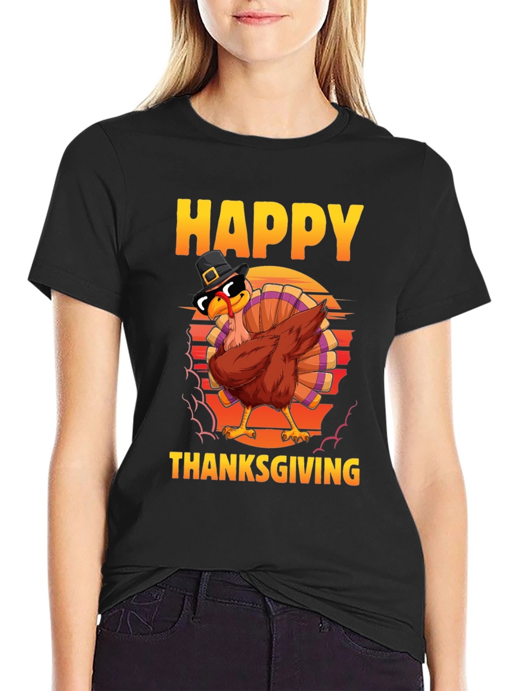 Happy Thanksgiving Turkey Dab T-Shirt