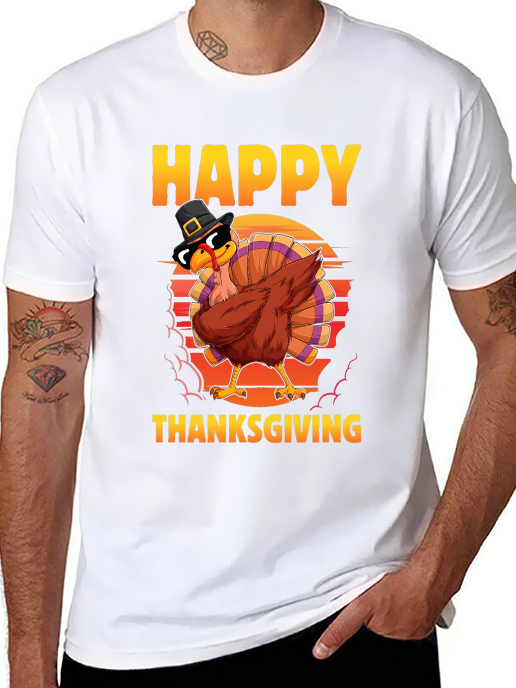 Happy Thanksgiving Turkey Dab T-Shirt
