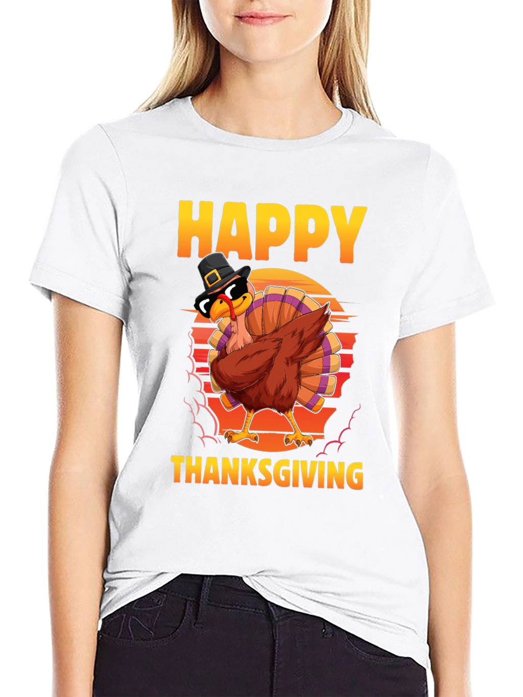 Happy Thanksgiving Turkey Dab T-Shirt