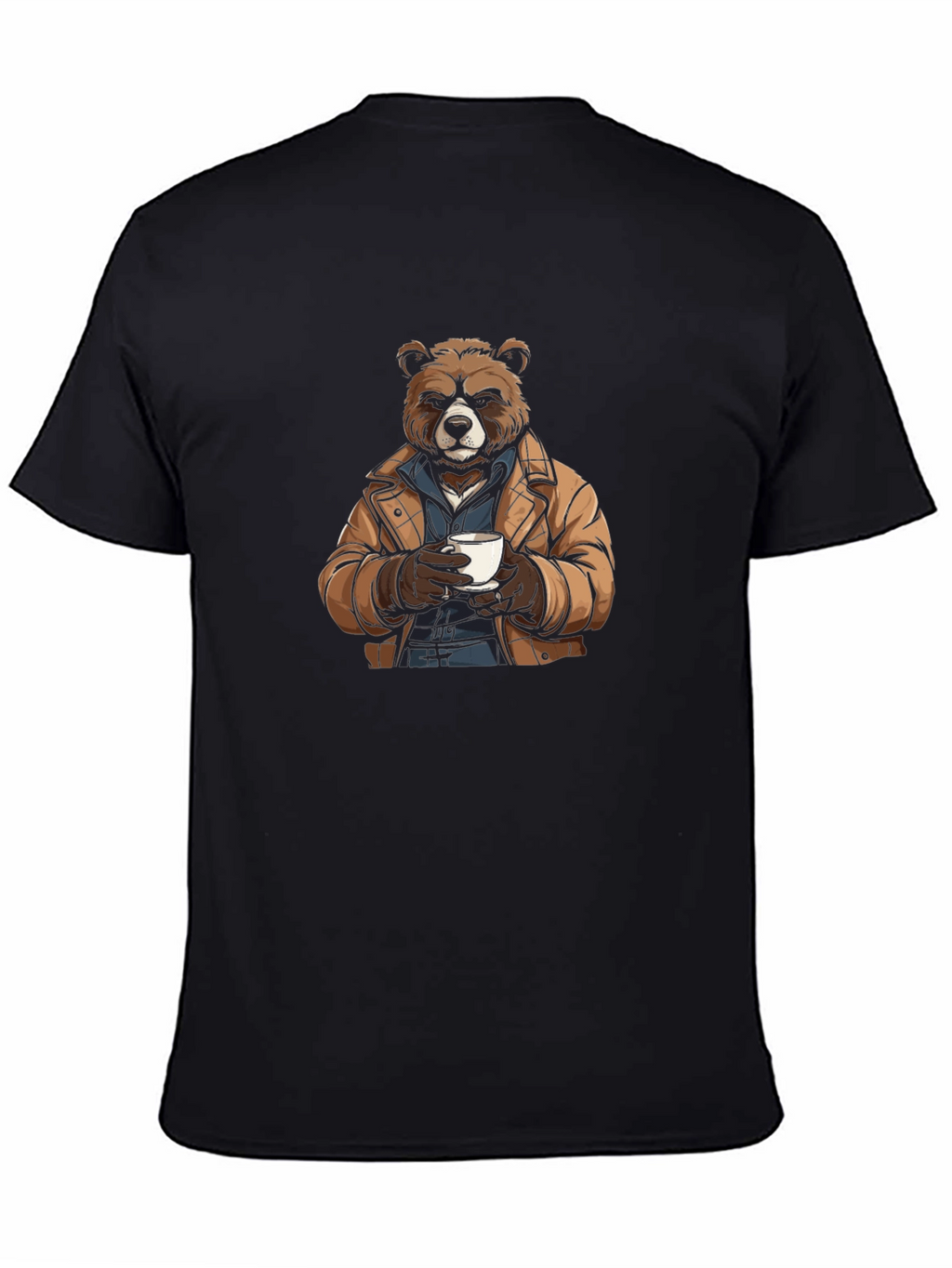 Bear with Coffee T-Shirt - Stylish & Unique