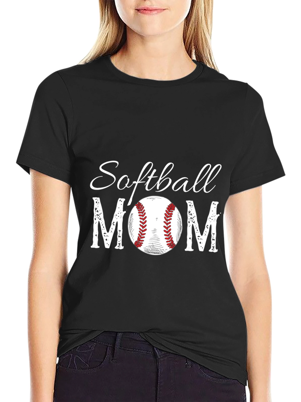 Softball Mom Graphic T-Shirt