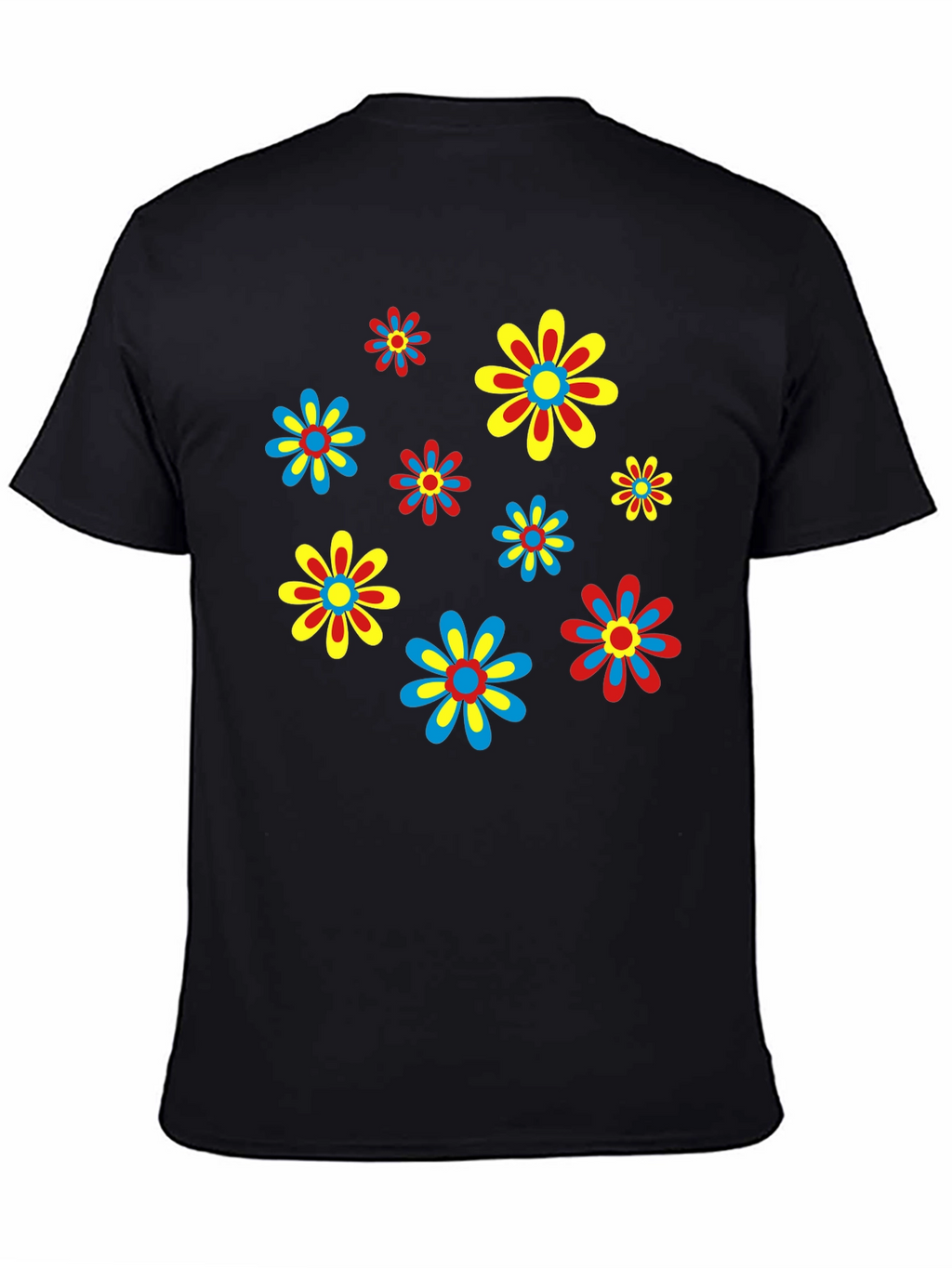 Retro Flower Power T-Shirt - Funky Floral Design