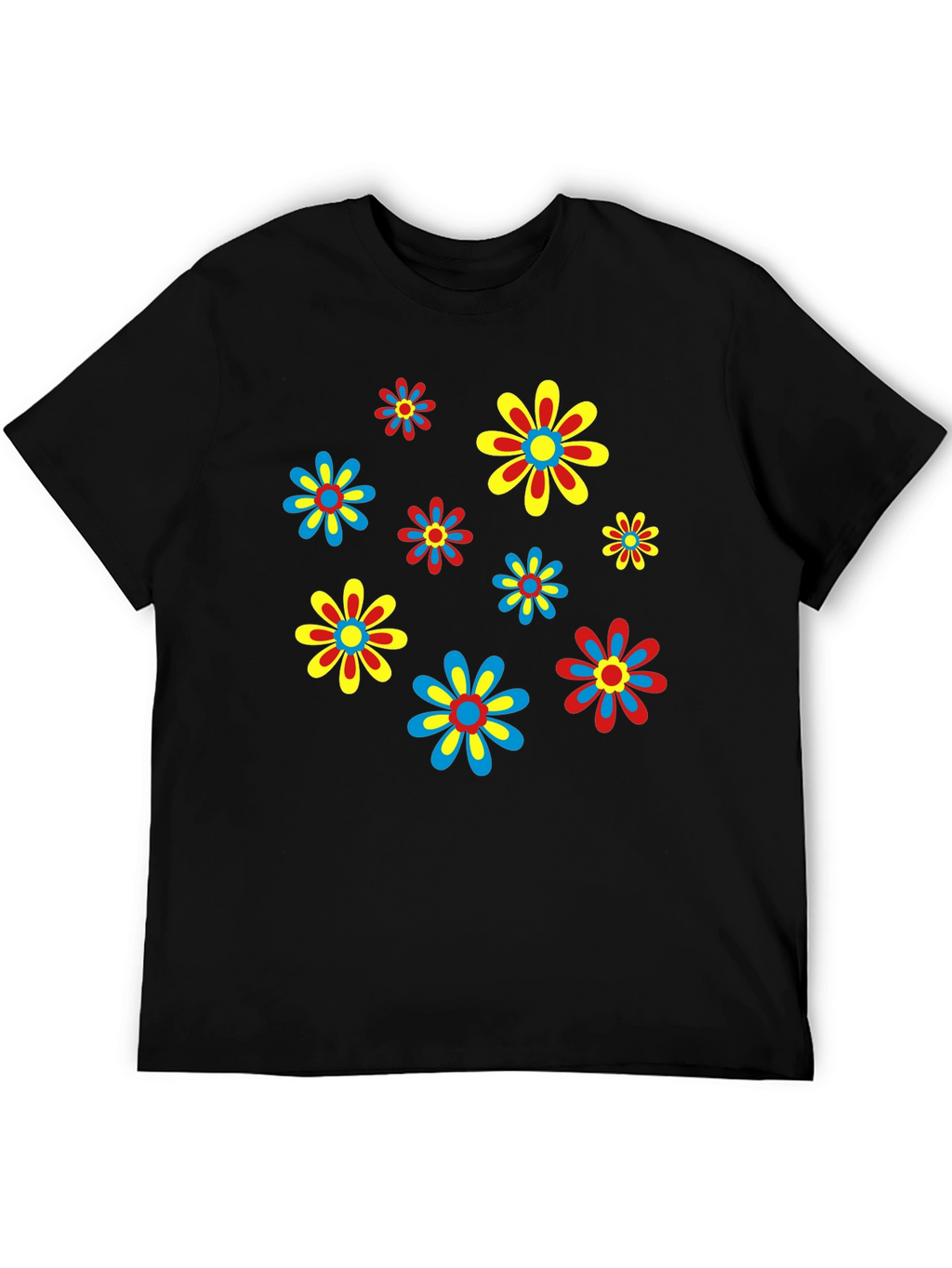 Retro Flower Power T-Shirt - Funky Floral Design