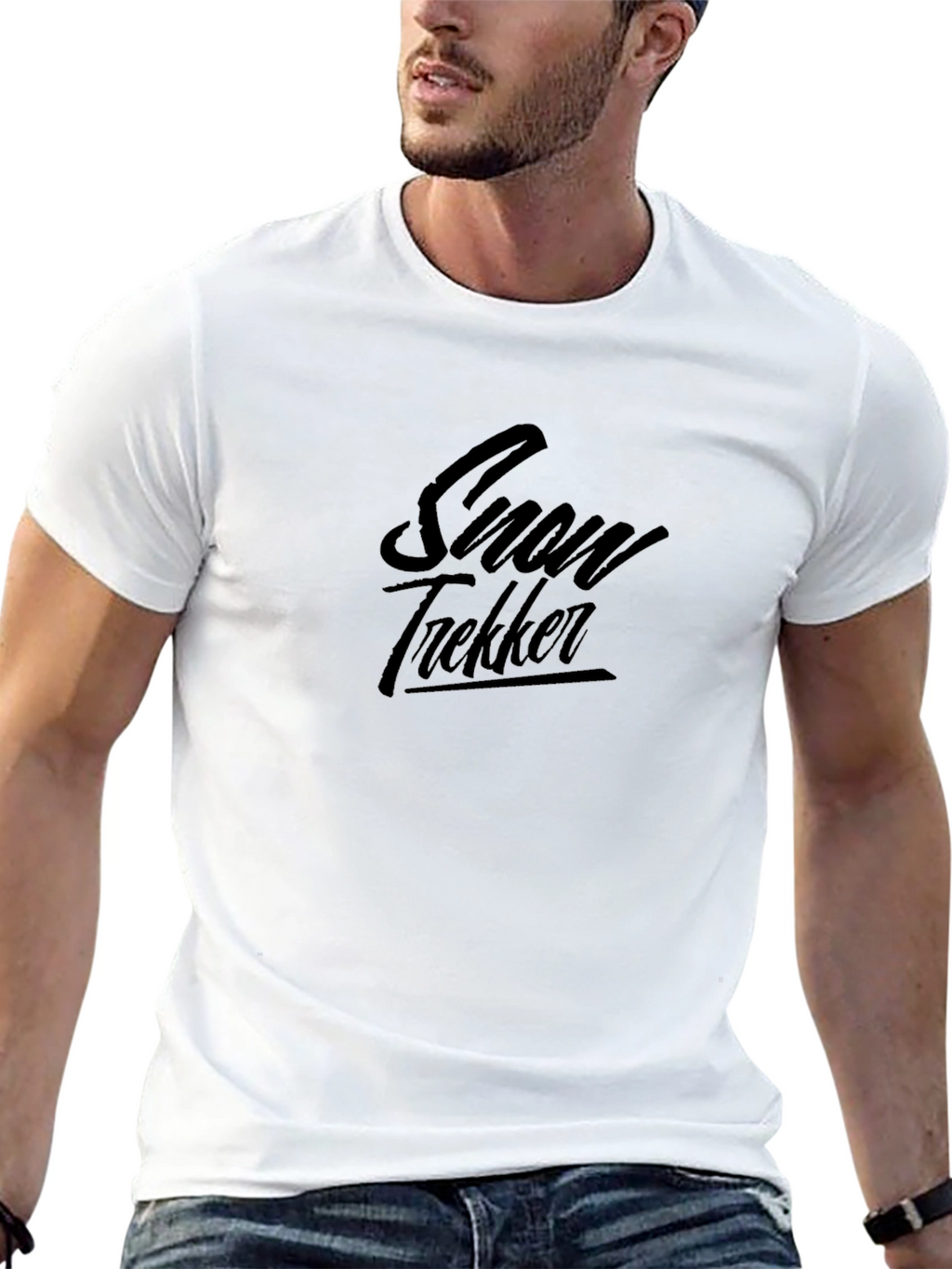 Snow Trekker Graphic Tee - Stylish Black T-Shirt