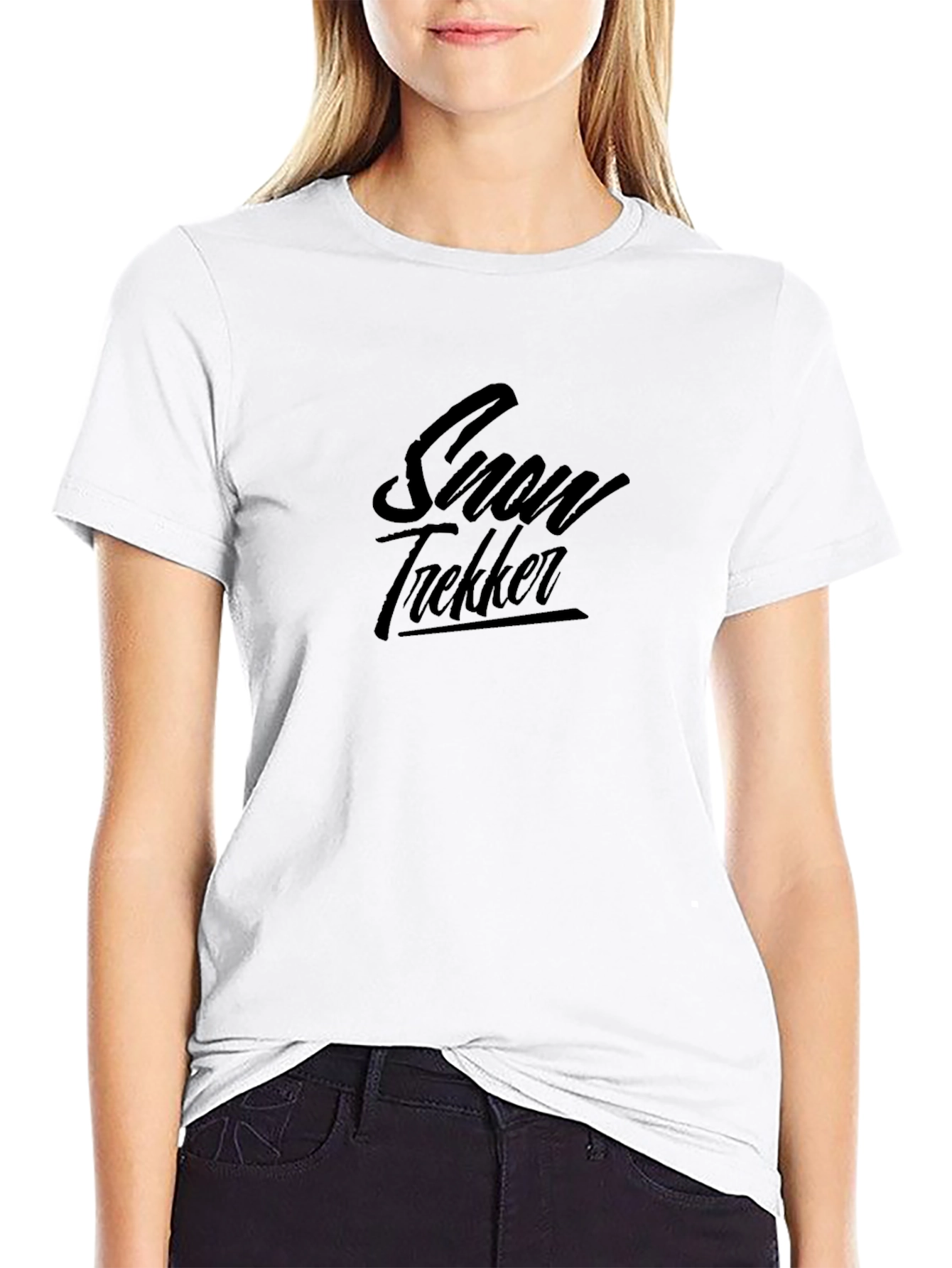 Snow Trekker Graphic Tee - Stylish Black T-Shirt