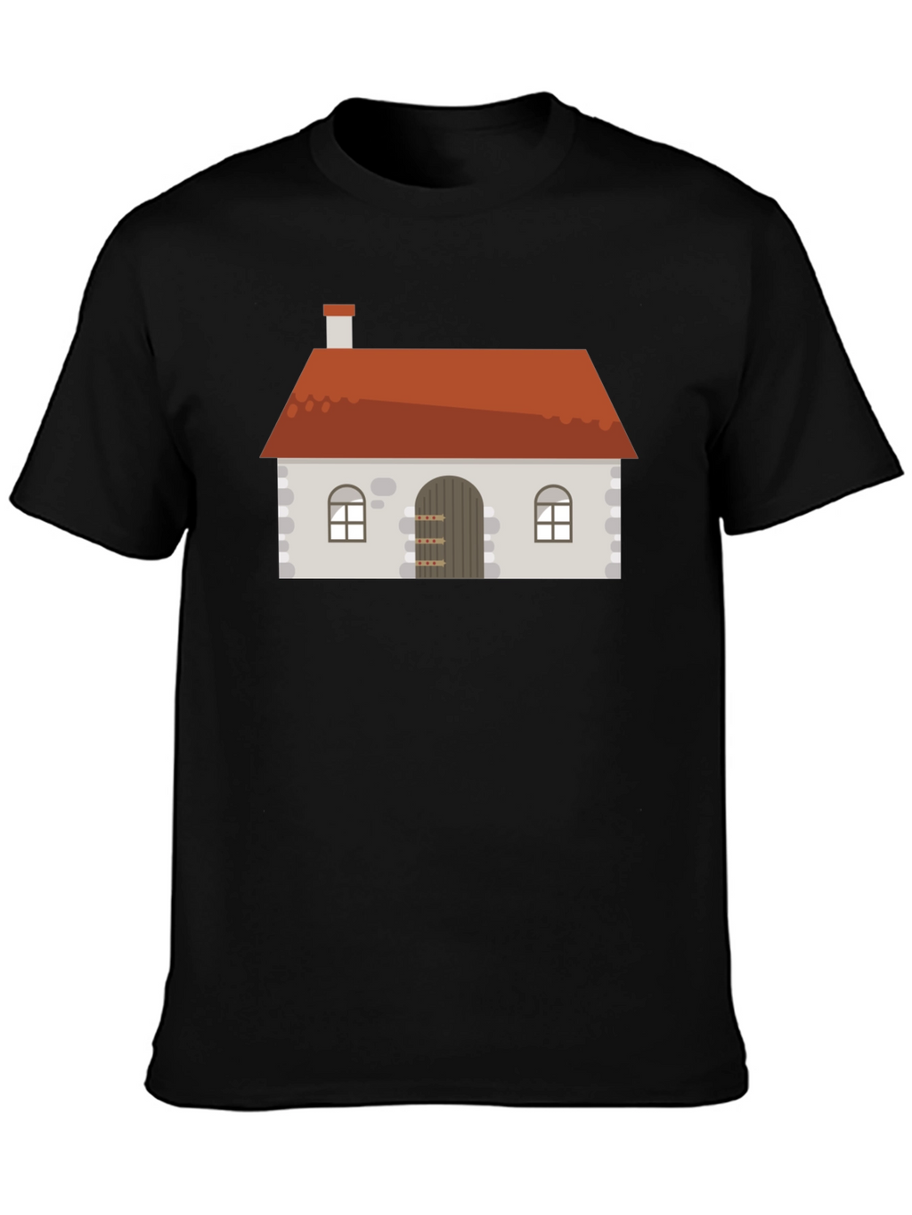 House Graphic Black T-Shirt