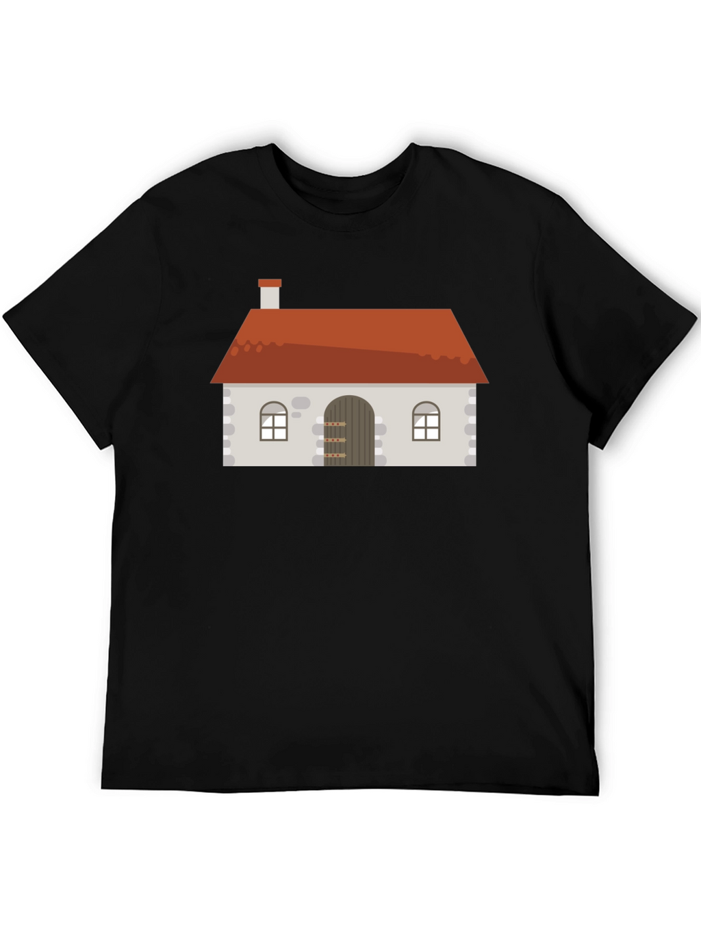 House Graphic Black T-Shirt