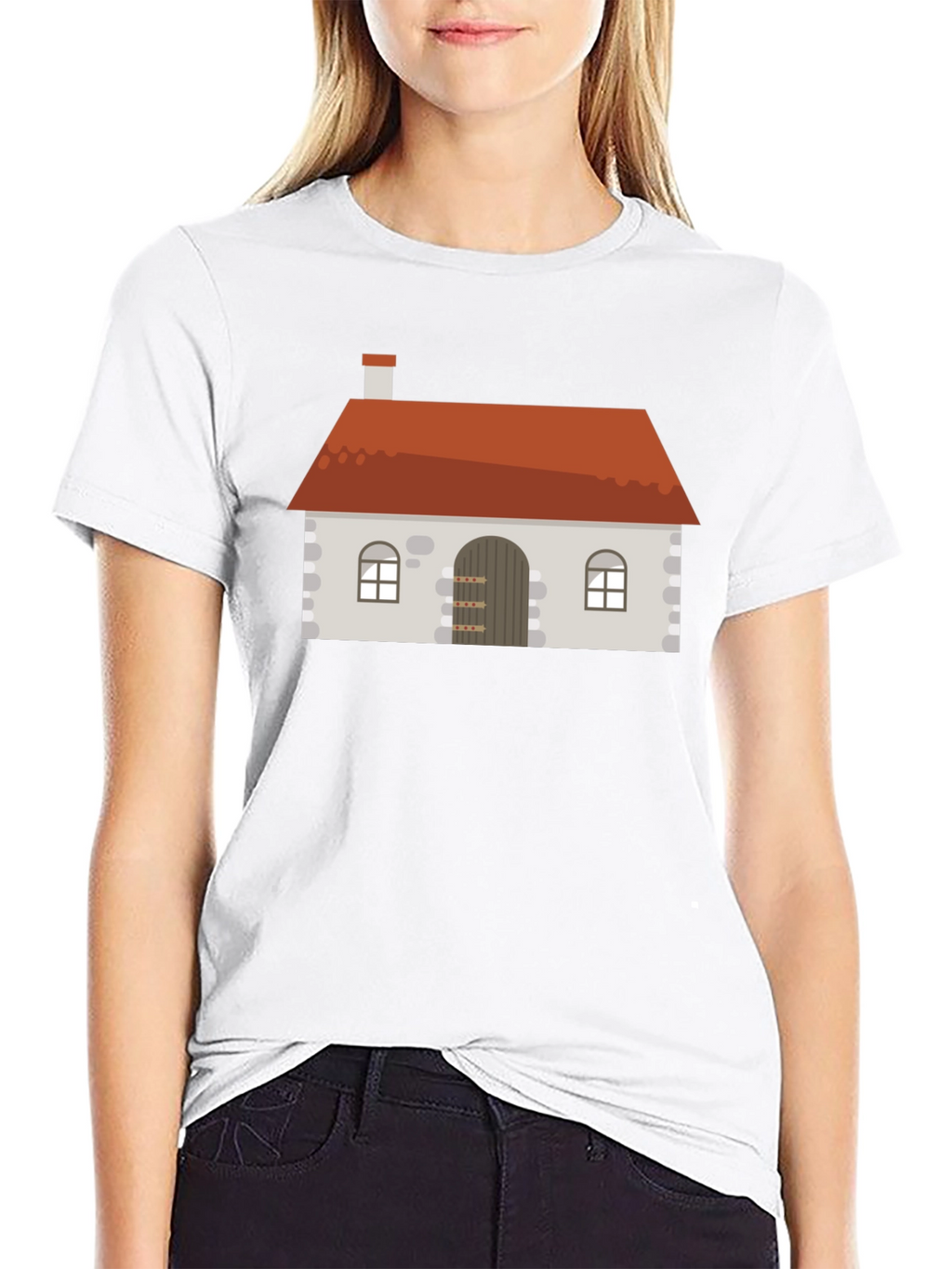 House Graphic Black T-Shirt