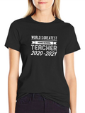 Worlds Greatest Homeschool Teacher 2020-2021 T-Shirt