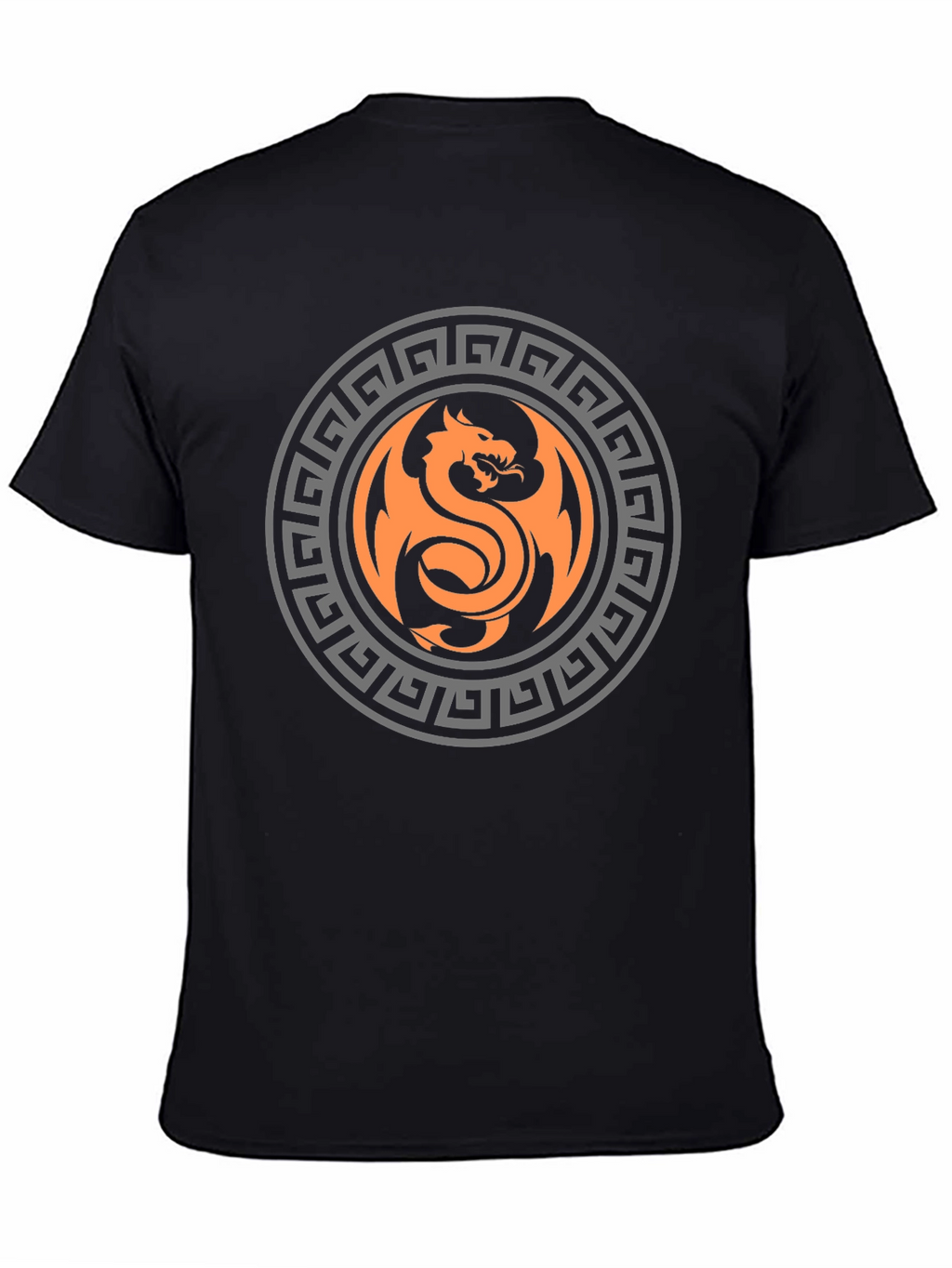 Dragon Circle Graphic Print T-Shirt - Bold & Stylish