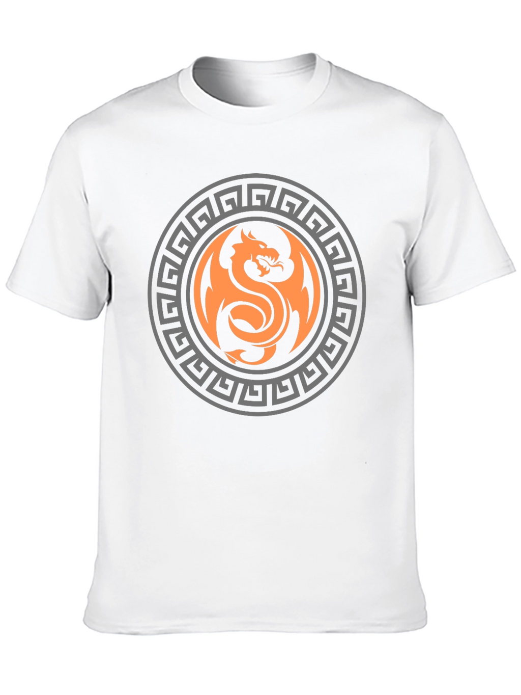 Dragon Circle Graphic Print T-Shirt - Bold & Stylish